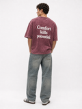 Potential Washed Oversized T-Shirt Burgundy