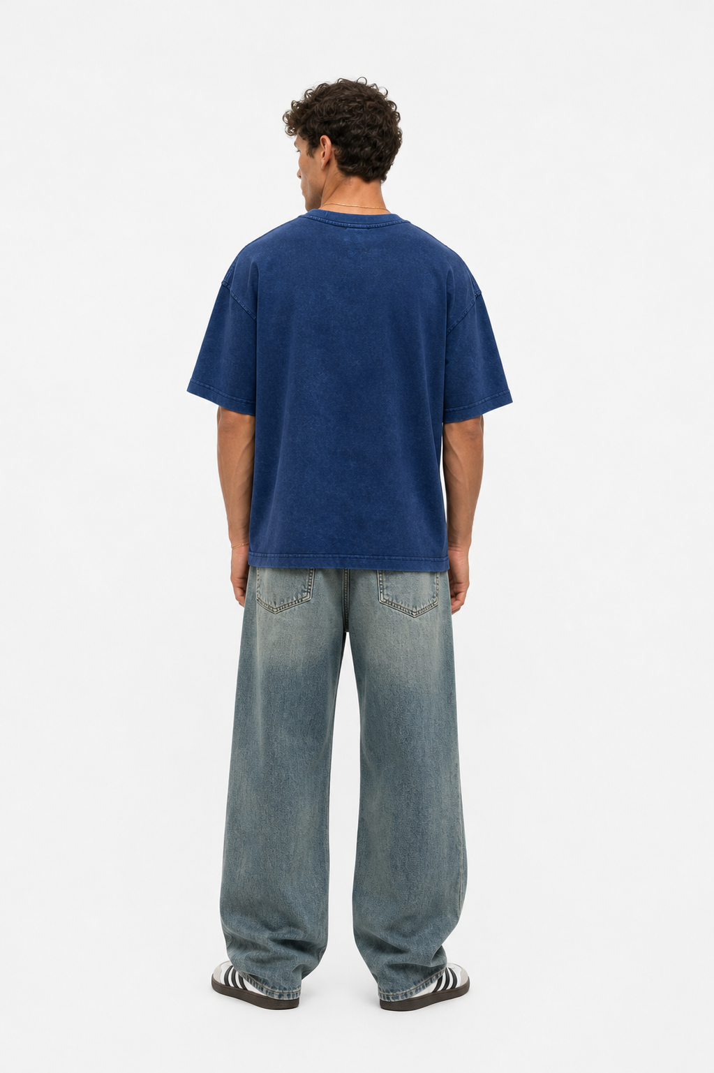 22 Washed Oversized T-Shirt Navy