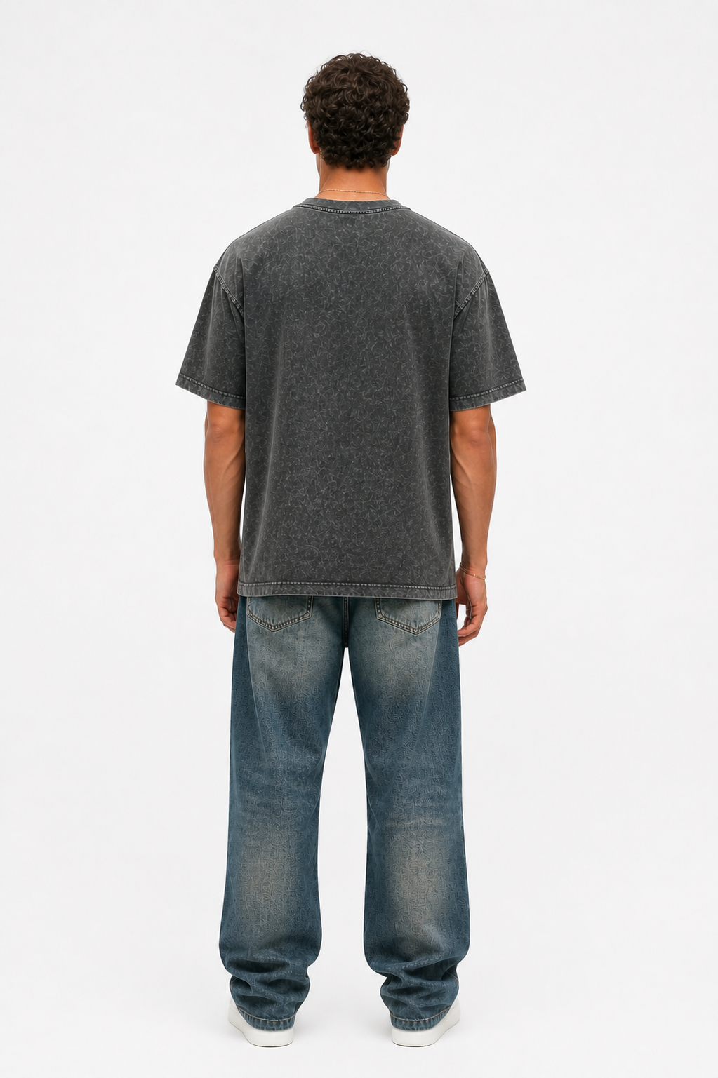 22 Washed Oversized T-Shirt Black