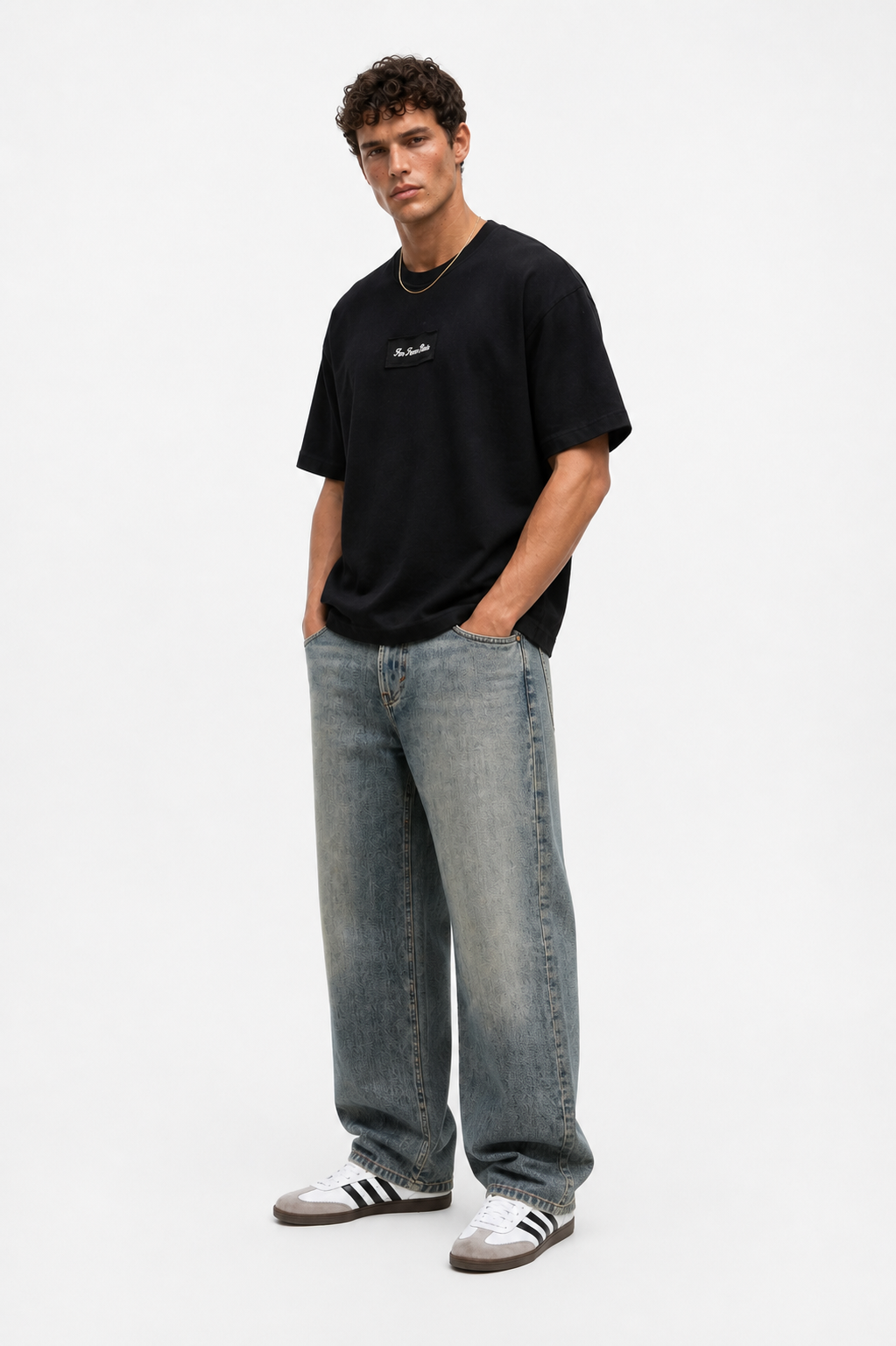 FFB Patch Oversized T-Shirt Black