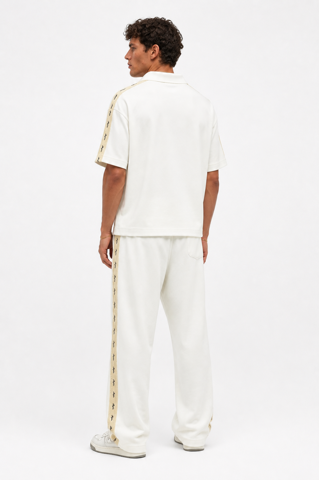 Respire Stripe Regular Fit Set Ecru