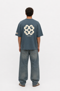 Fleur Oversized T-Shirt Petrol Blue