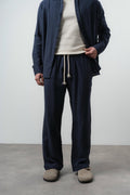 R Embroidered Baggy Sweatpant Navy