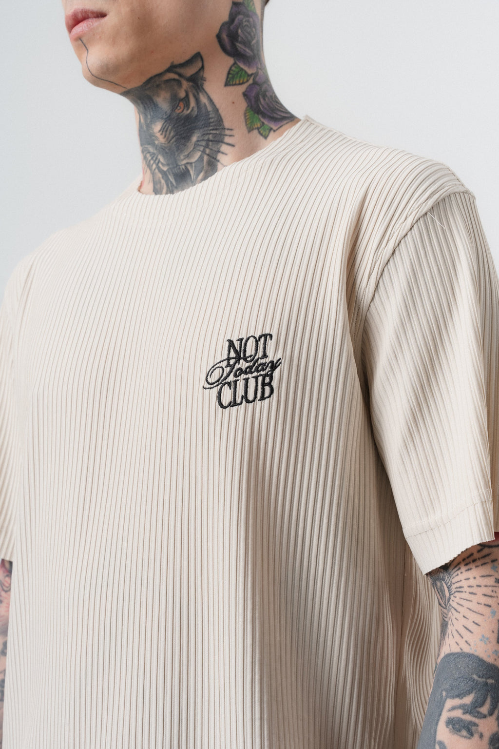 Not Today Club Regular Fit Tracksuit Beige