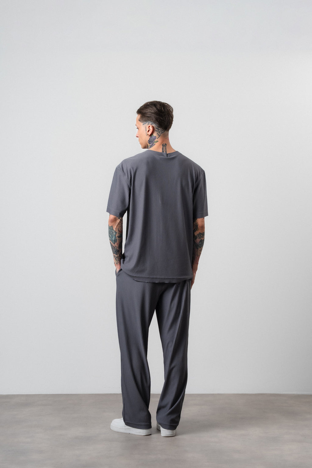 Not Today Club Regular Fit Tracksuit Gray
