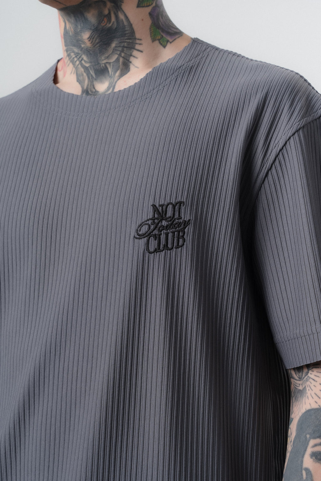 Not Today Club Regular Fit Tracksuit Gray