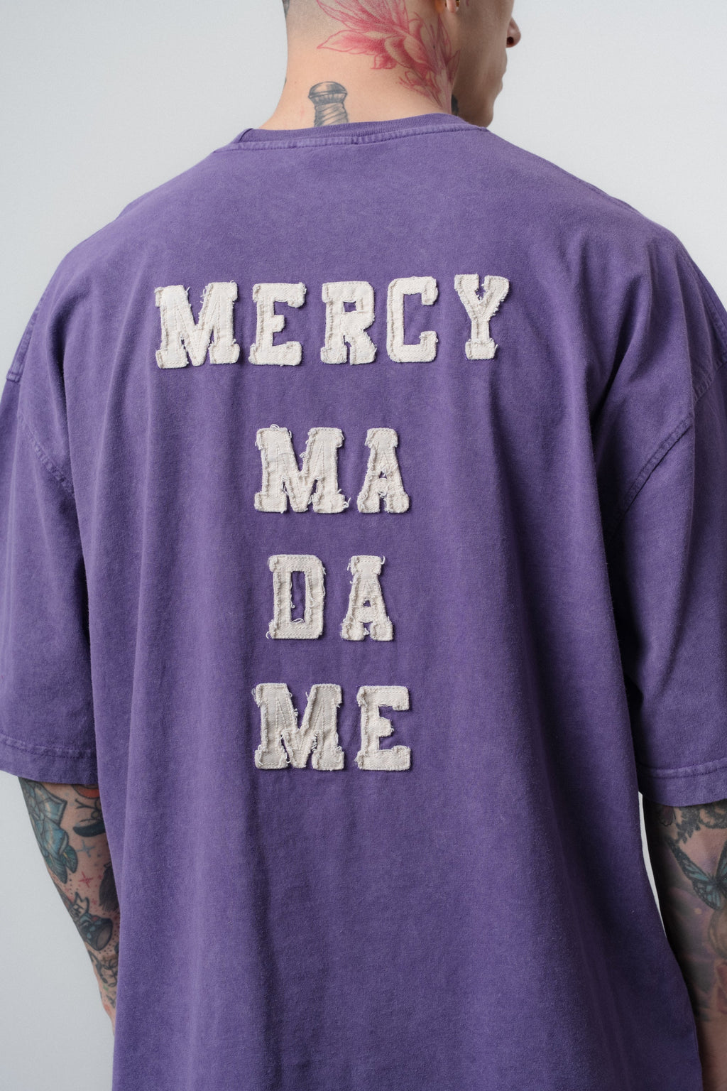 Mercy Washed Oversized T-Shirt Purple