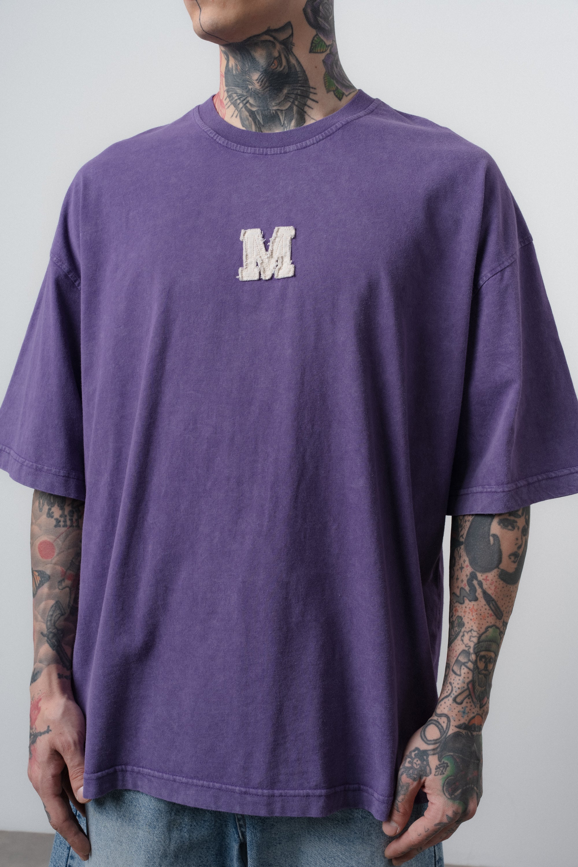 Mercy Washed Oversized T-Shirt Purple