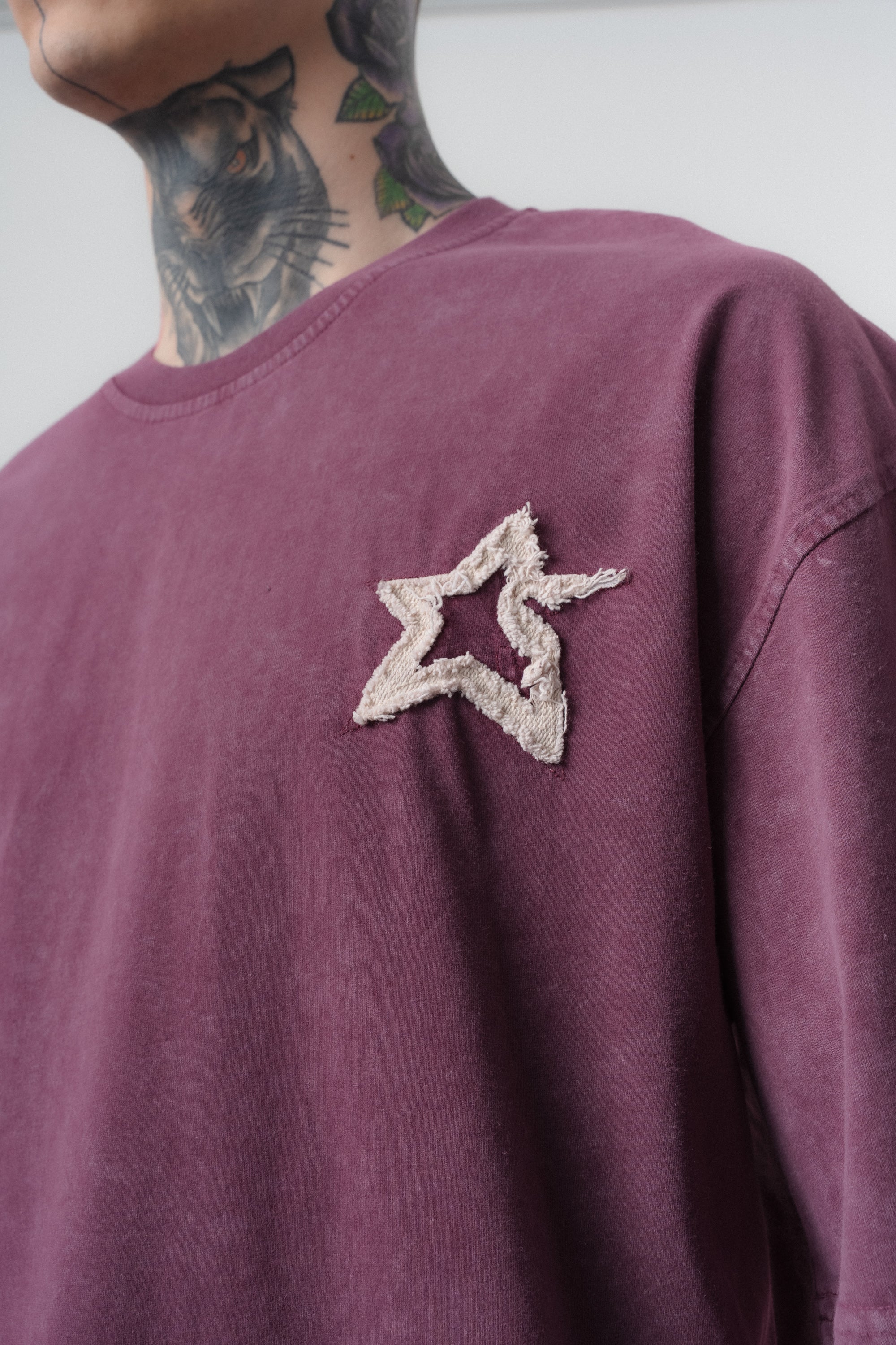 Saint Washed Oversized T-Shirt Cherry