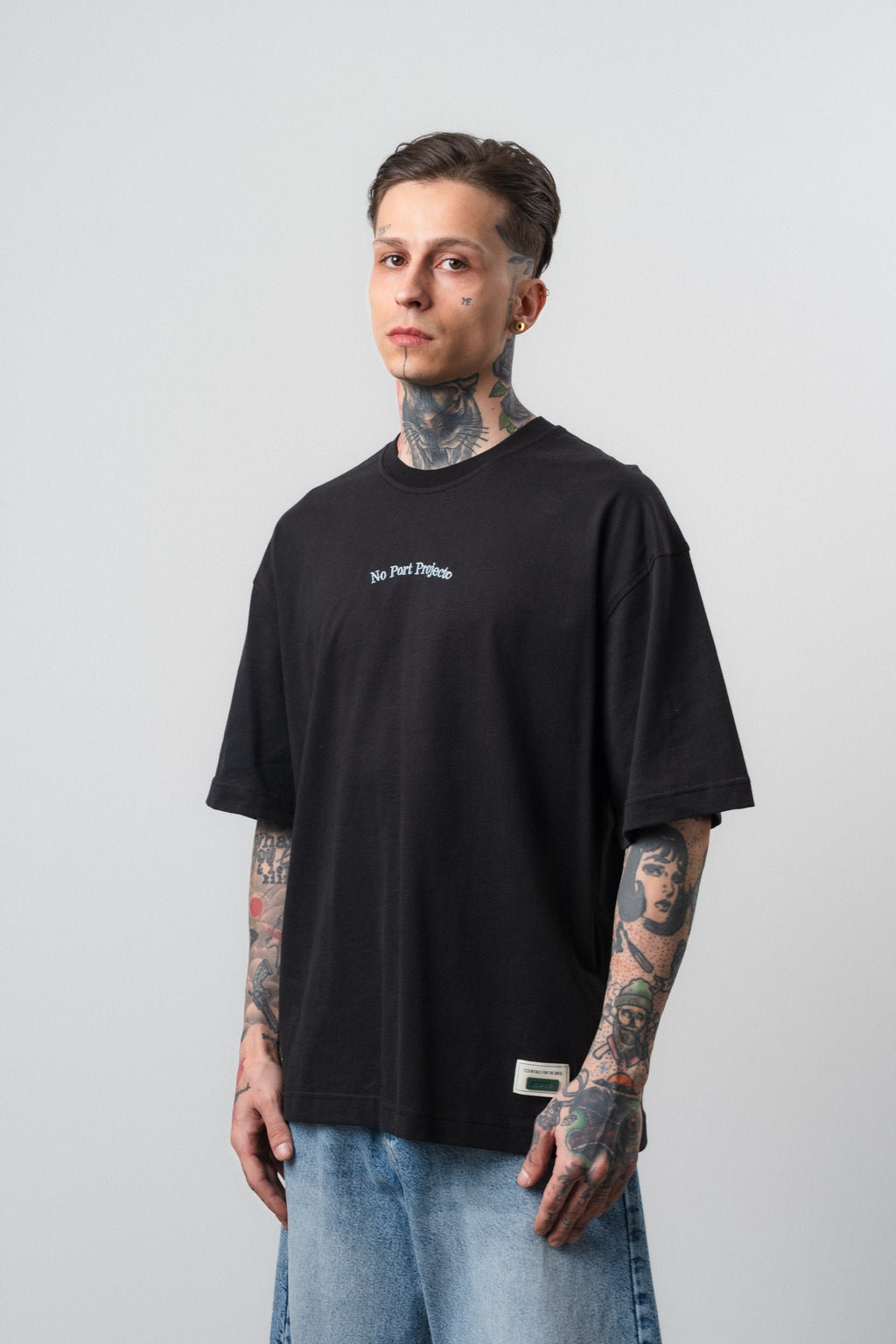 No Port Oversized T-Shirt Black