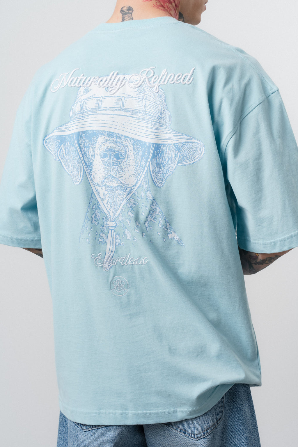 Refined Oversized T-Shirt Baby Blue