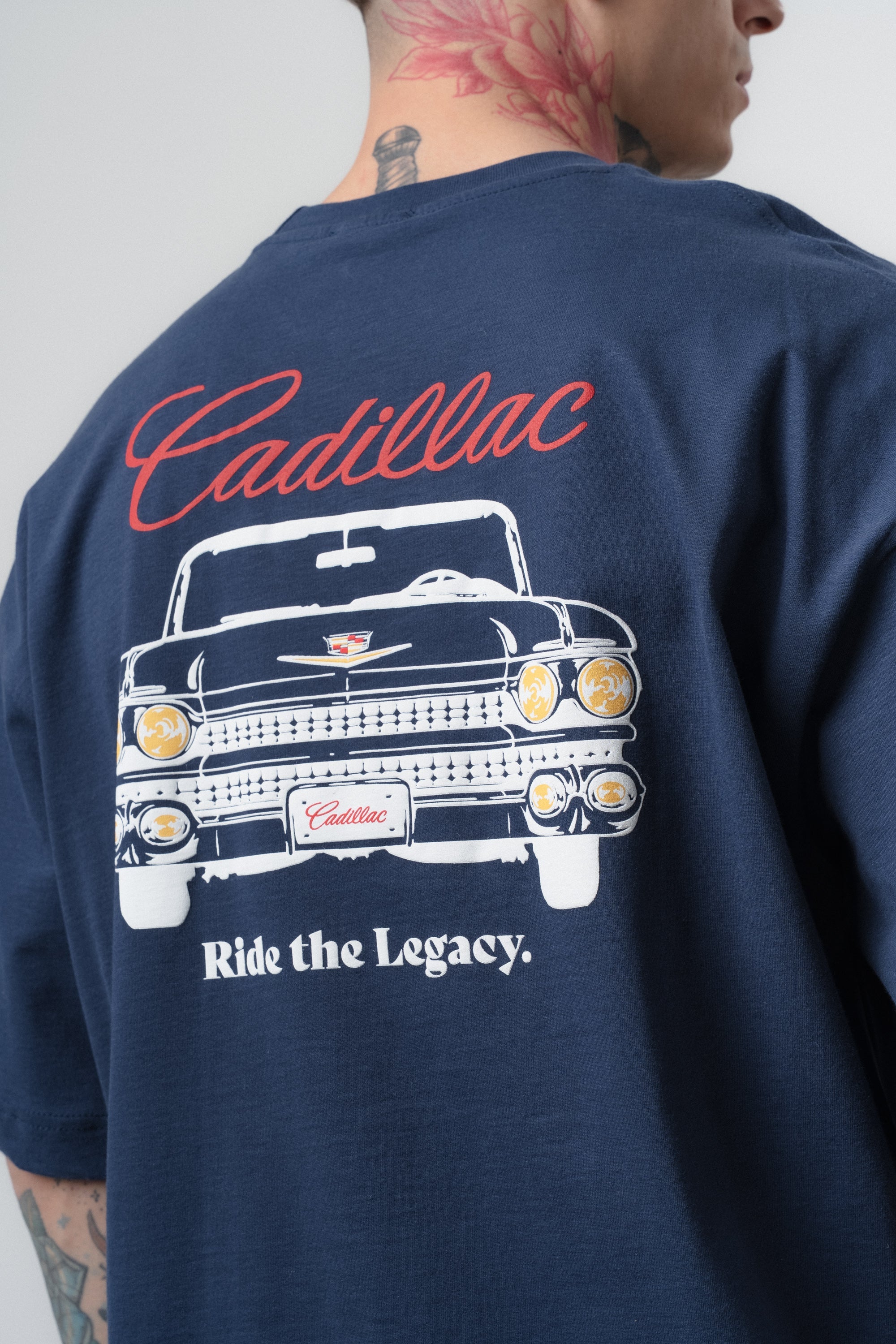 Cadillac Oversized T-Shirt Navy