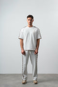 FFB Ethnic Striped Regular Fit Tracksuit Ecru