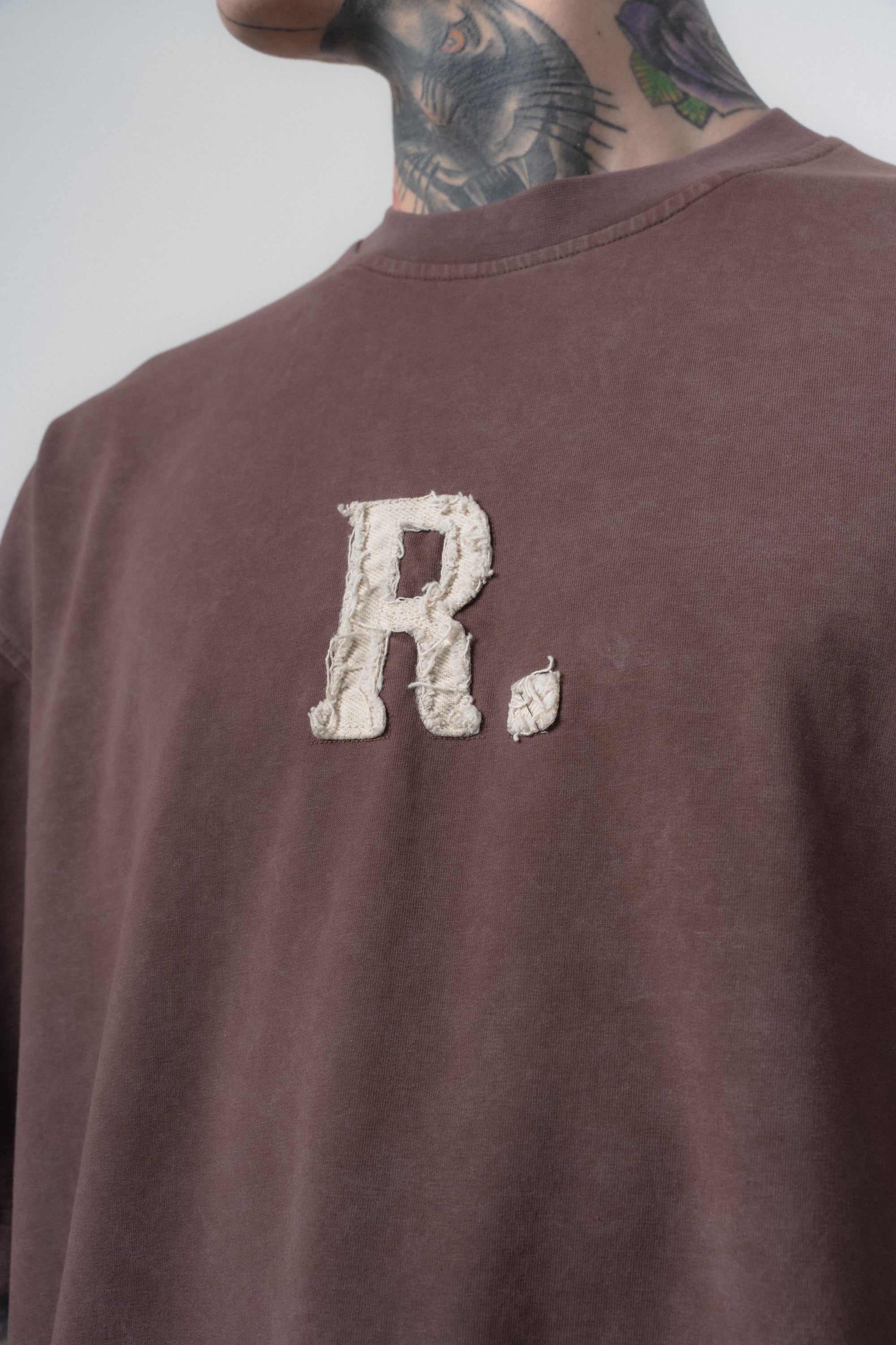 Revere Washed Oversized T-Shirt Dark Brown