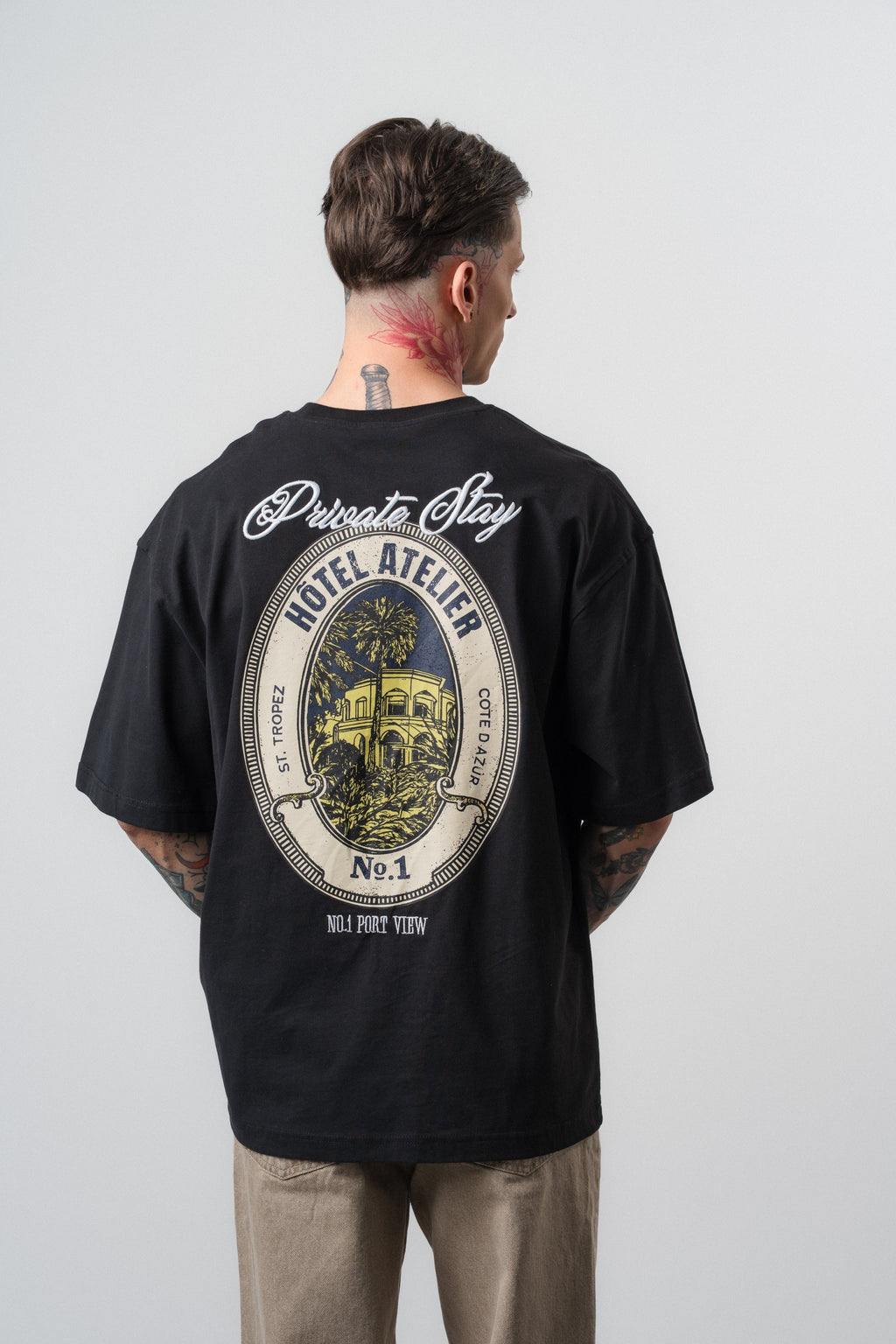 Private Oversized T-Shirt Black