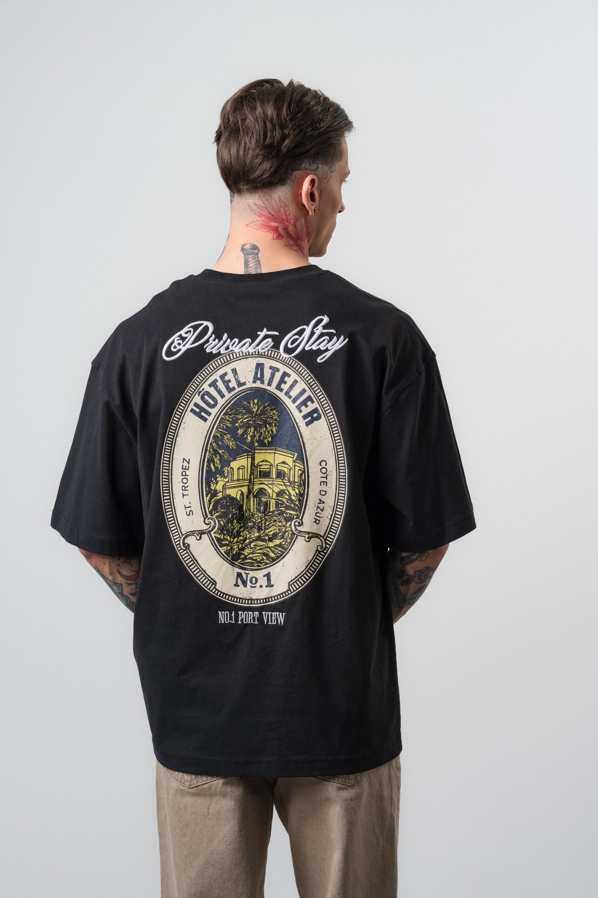 Private Oversized T-Shirt Black