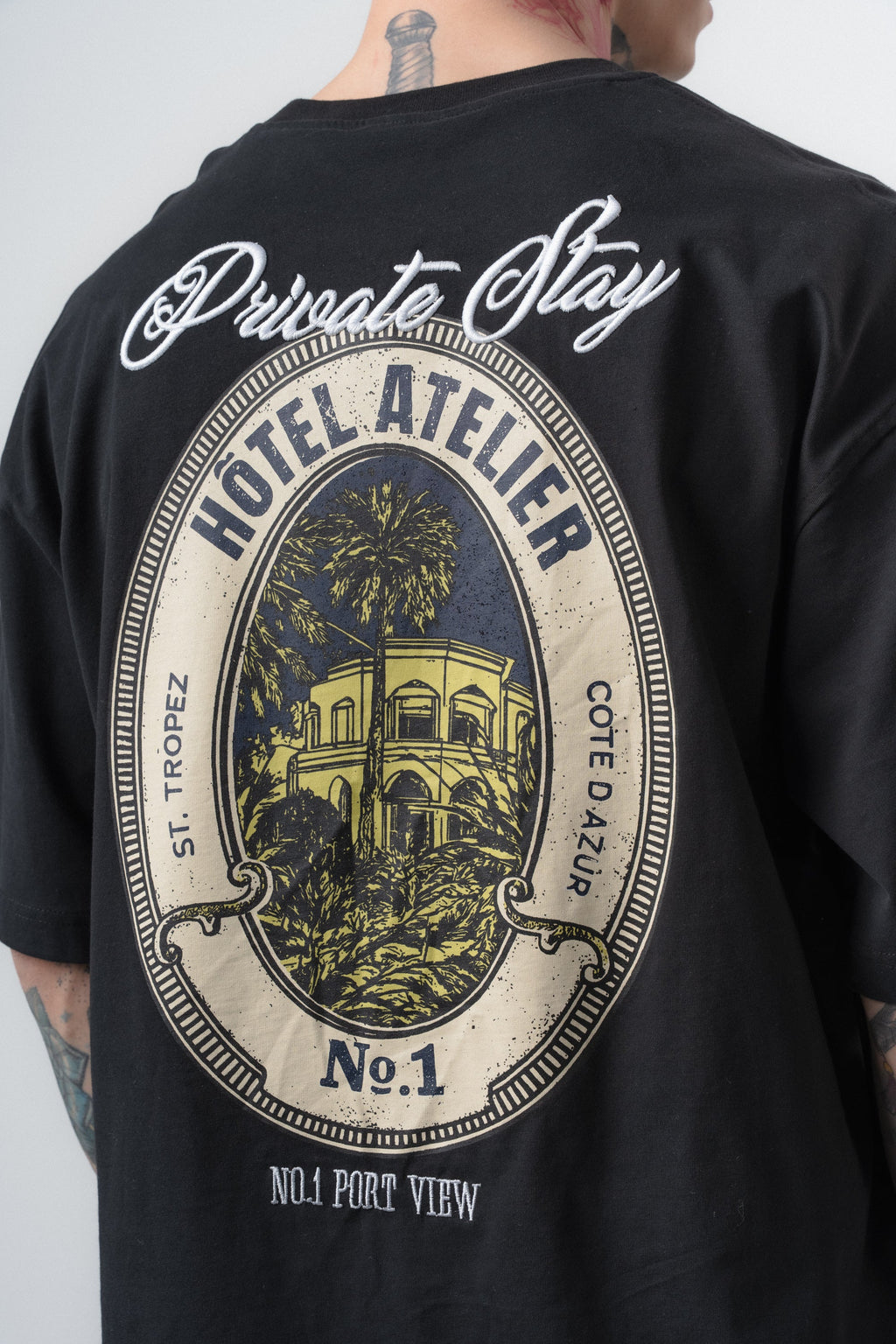 Private Oversized T-Shirt Black