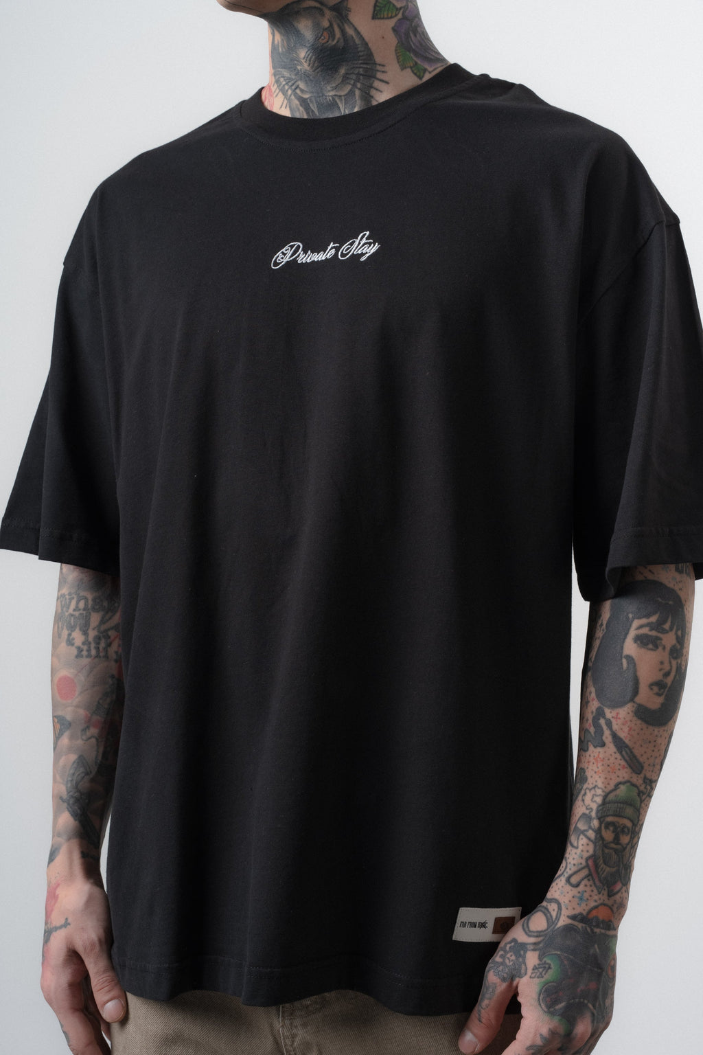 Private Oversized T-Shirt Black