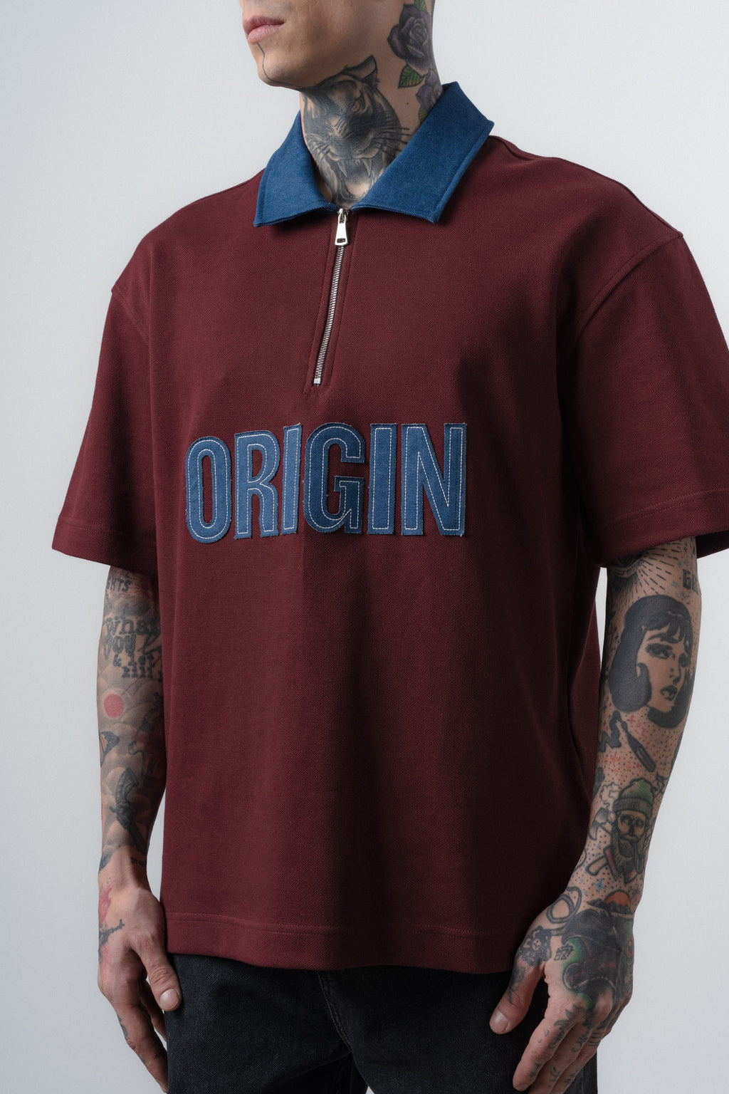 Origin Regular Fit Polo T-Shirt Burgundy