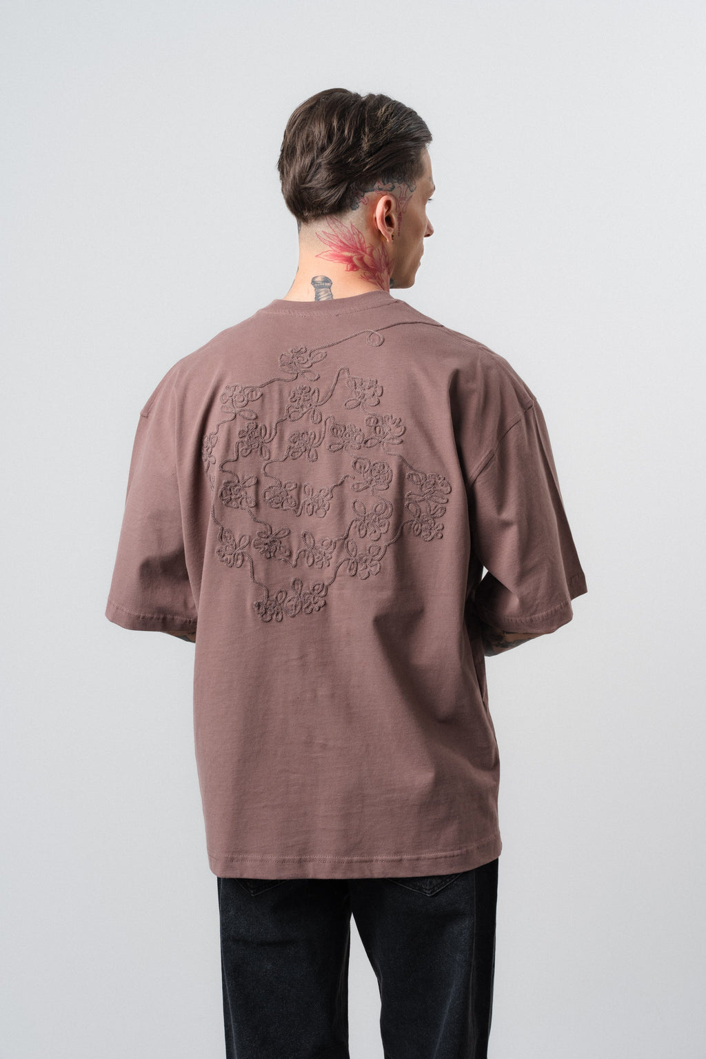 Route Oversized T-Shirt Brown