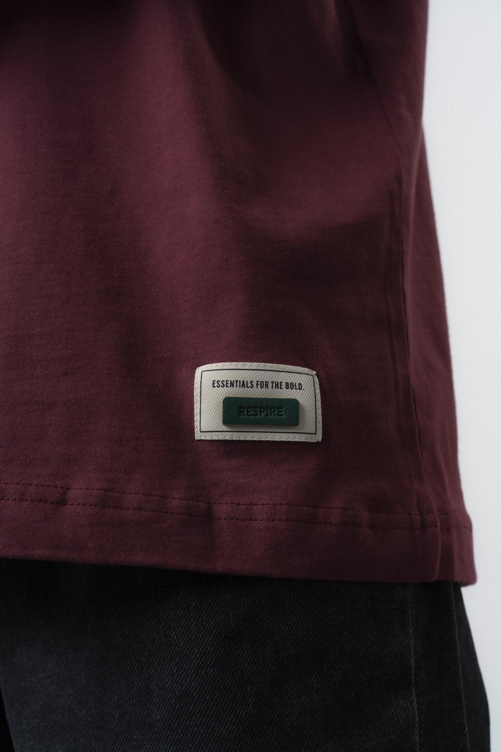 No Port Oversized T-Shirt Burgundy