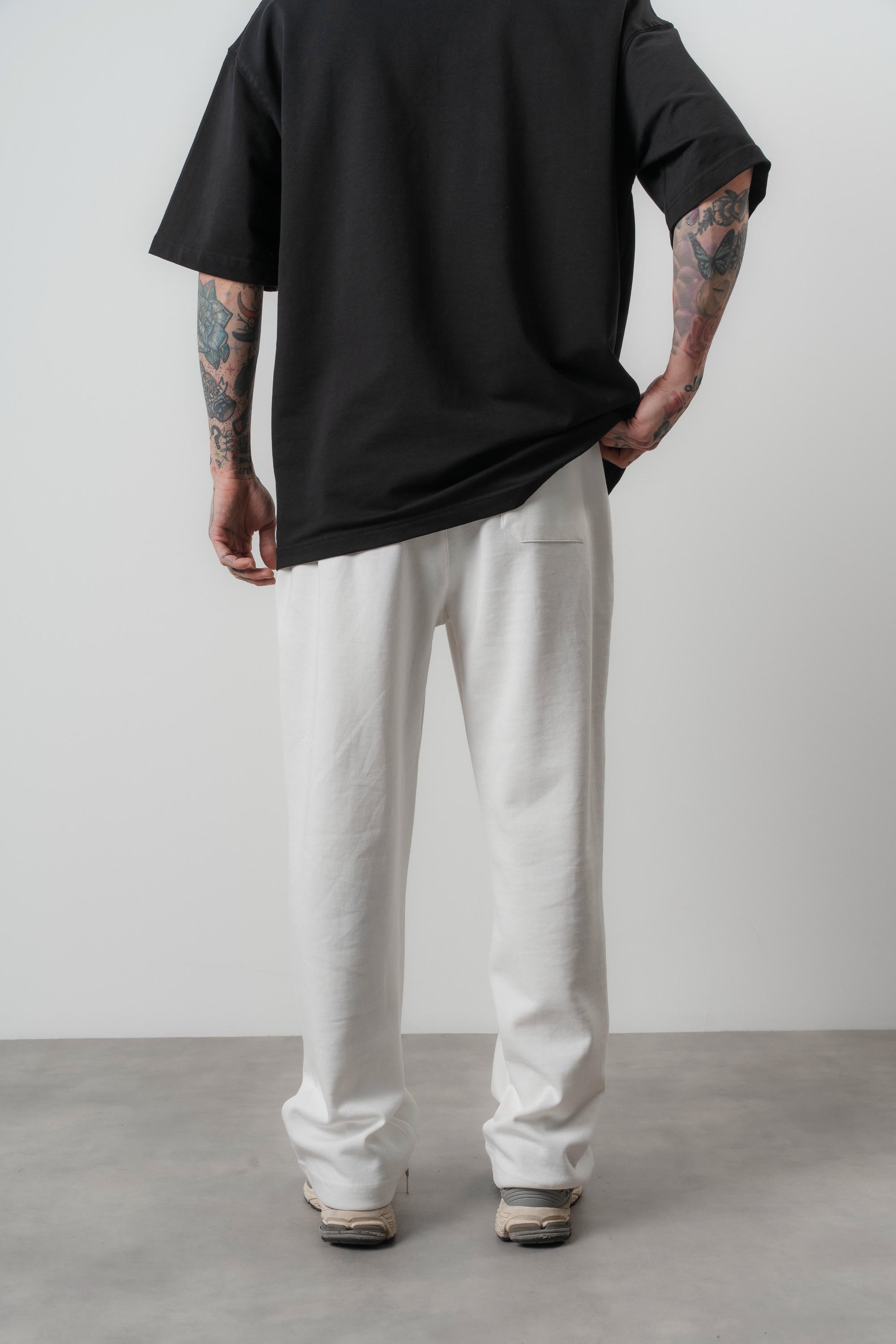 Ethnic Baggy Sweatpant Ecru