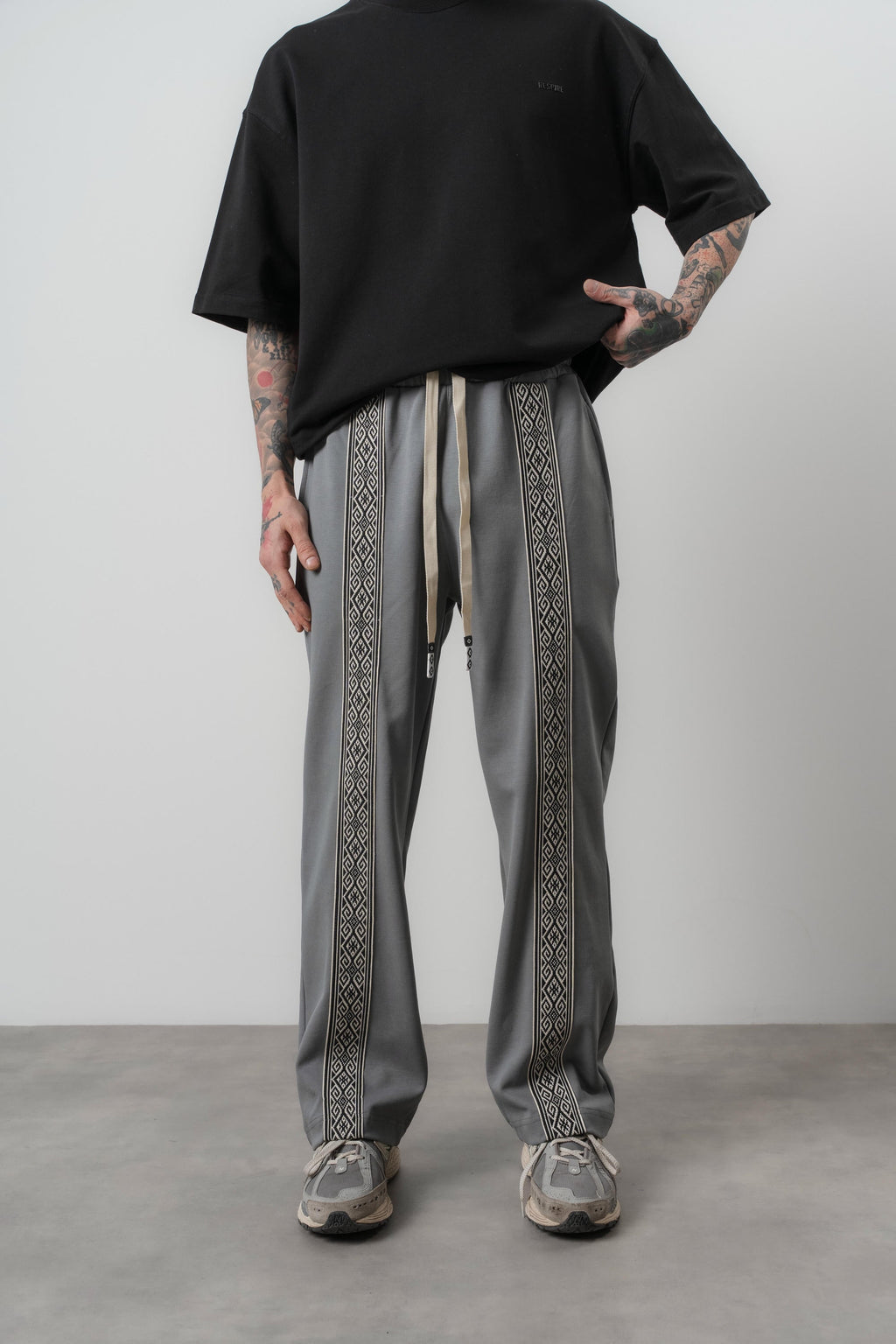 Ethnic Baggy Sweatpant Smoked