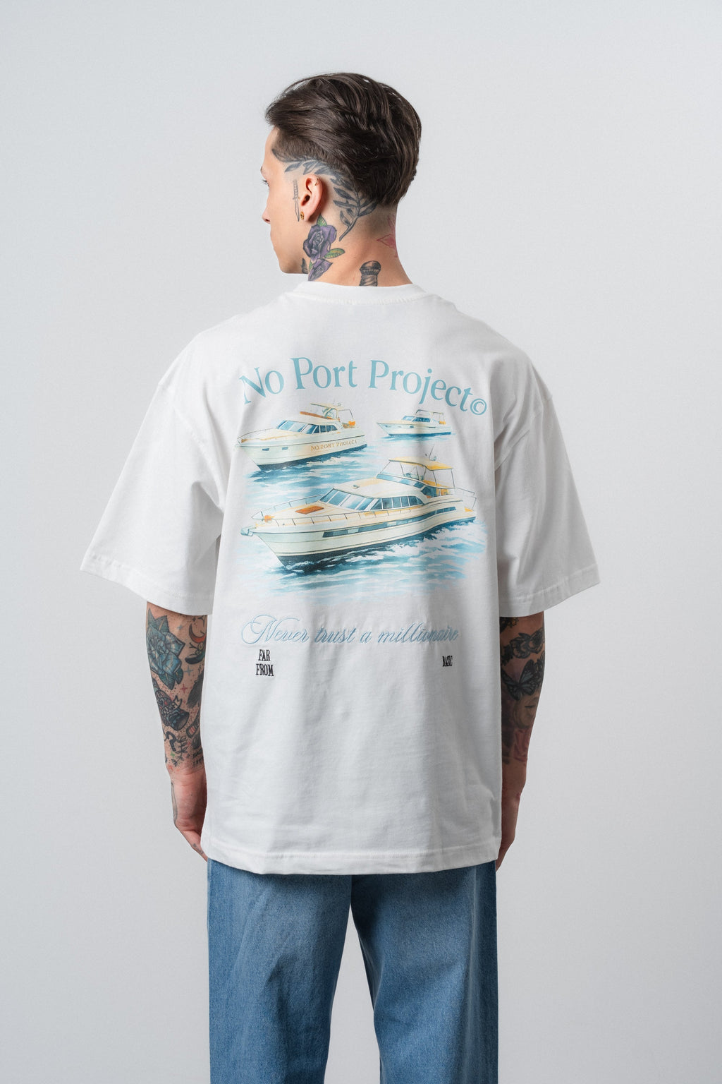 No Port Oversized T-Shirt Ecru
