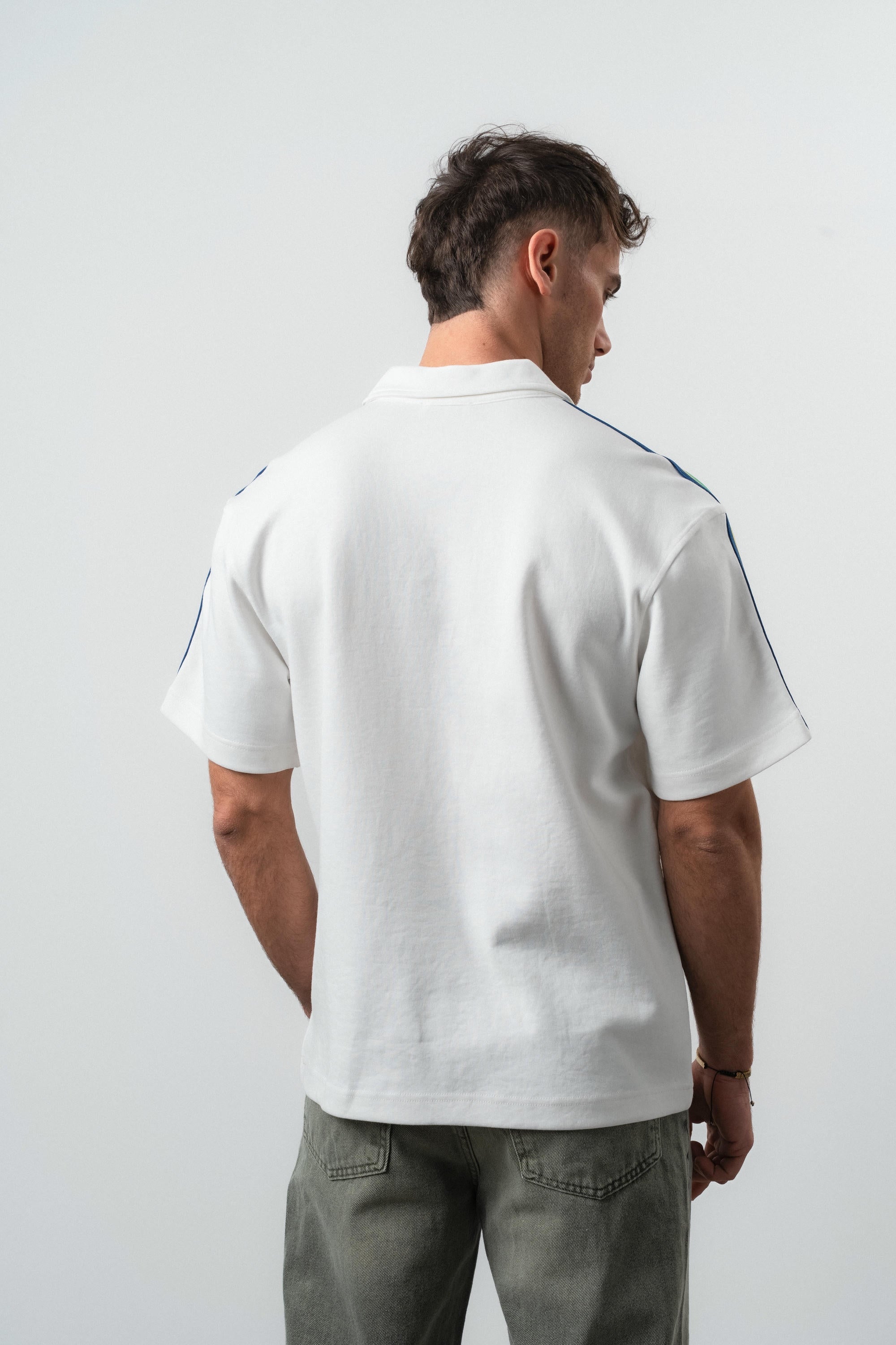 Brazil Regular Fit Retro T-Shirt Ecru