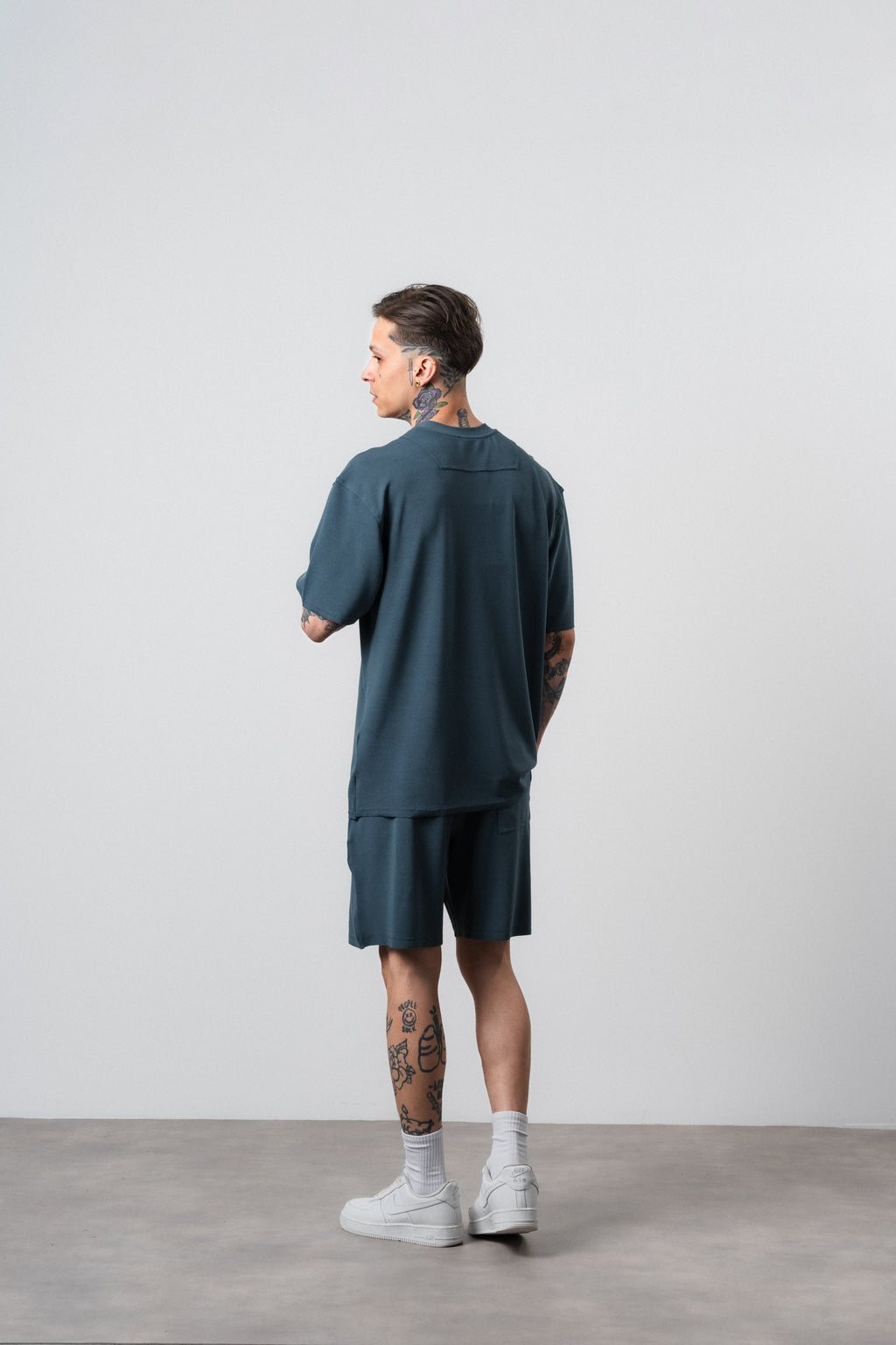 Far From Basic Regular Fit Set Petrol Blue