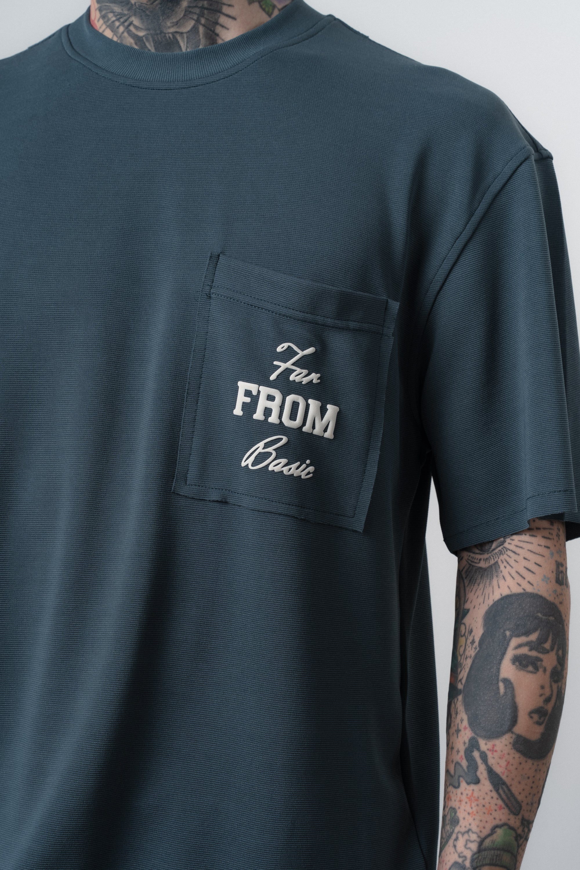 Far From Basic Regular Fit Set Petrol Blue