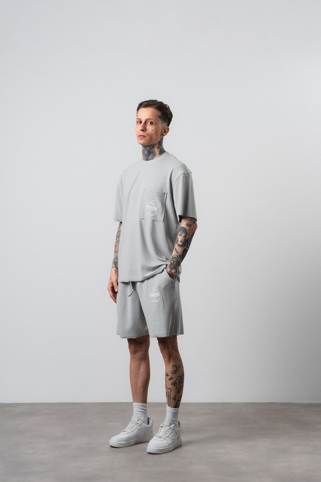 Far From Basic Regular Fit Set Gray