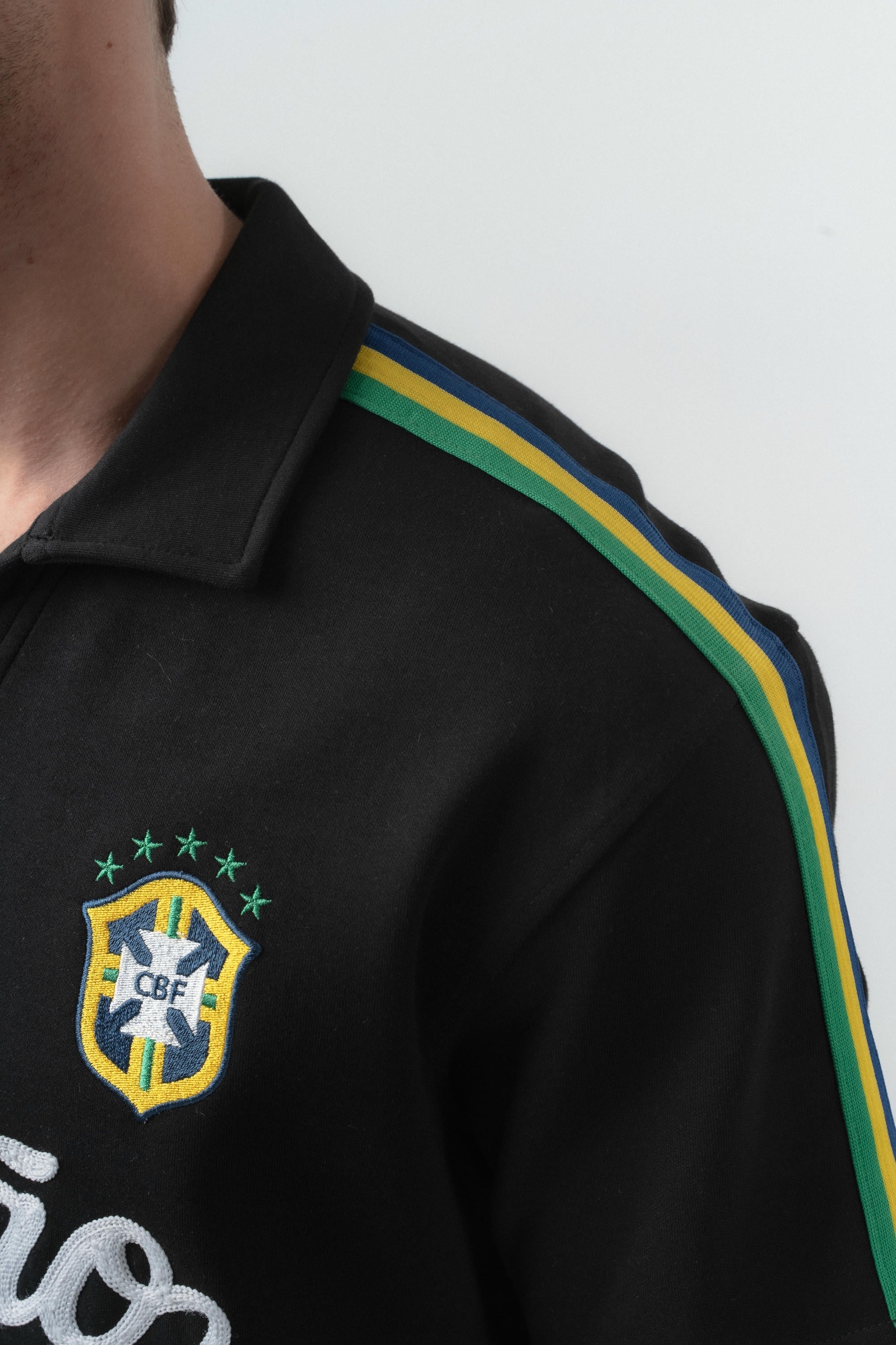 Brazil Regular Fit Retro T-Shirt Black