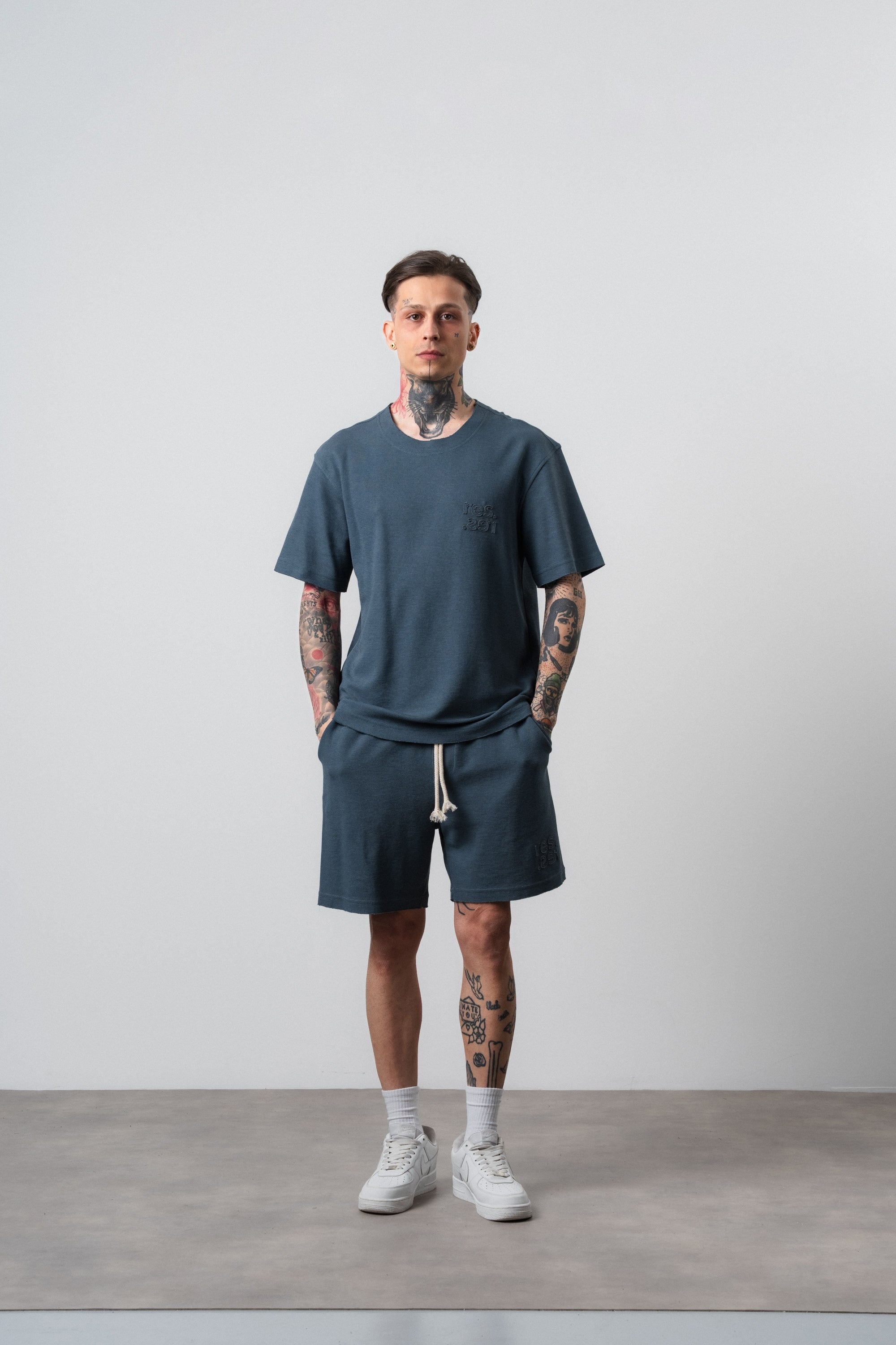 Res Regular Fit Set Petrol Blue