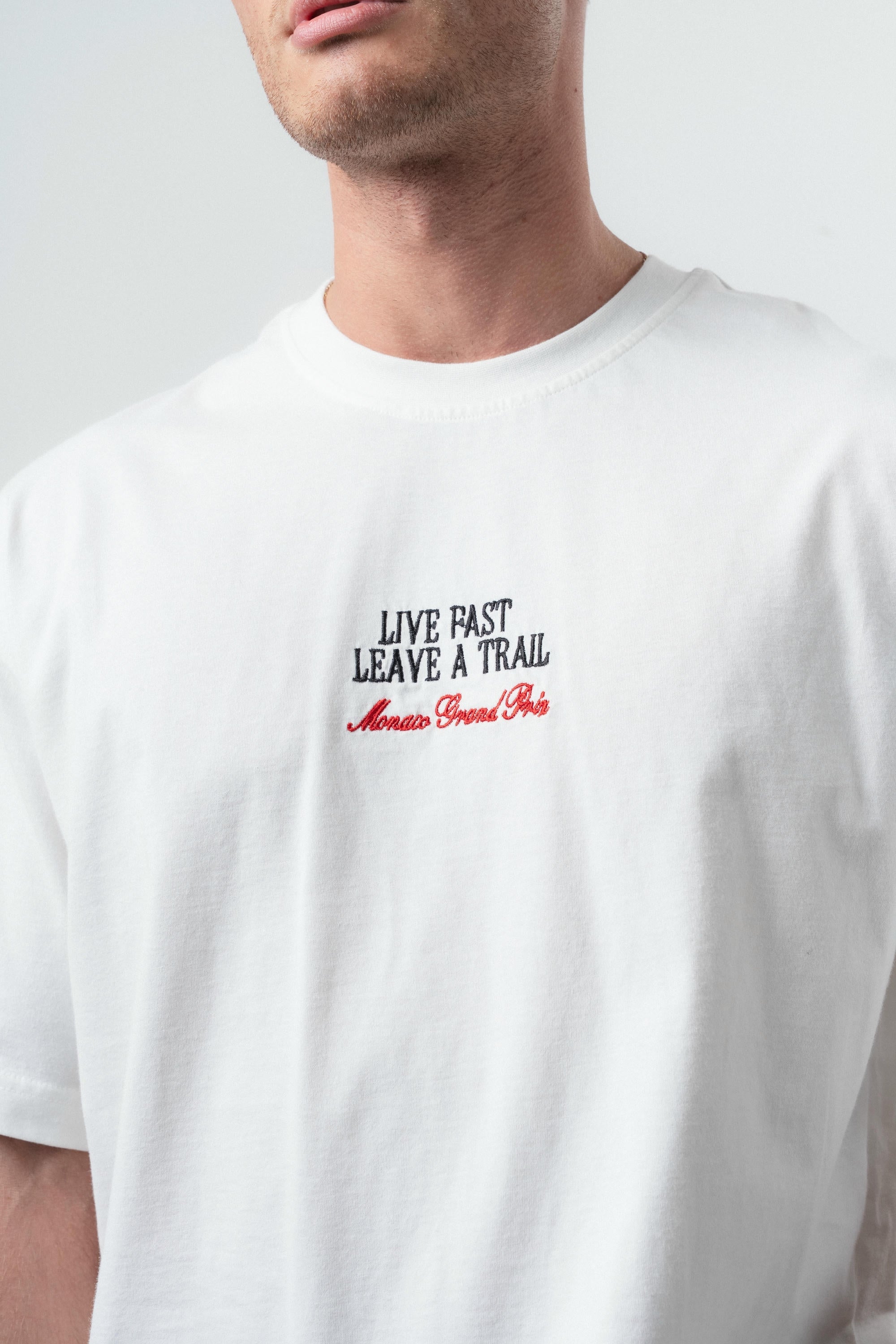 Live Fast Oversized T-Shirt Ecru