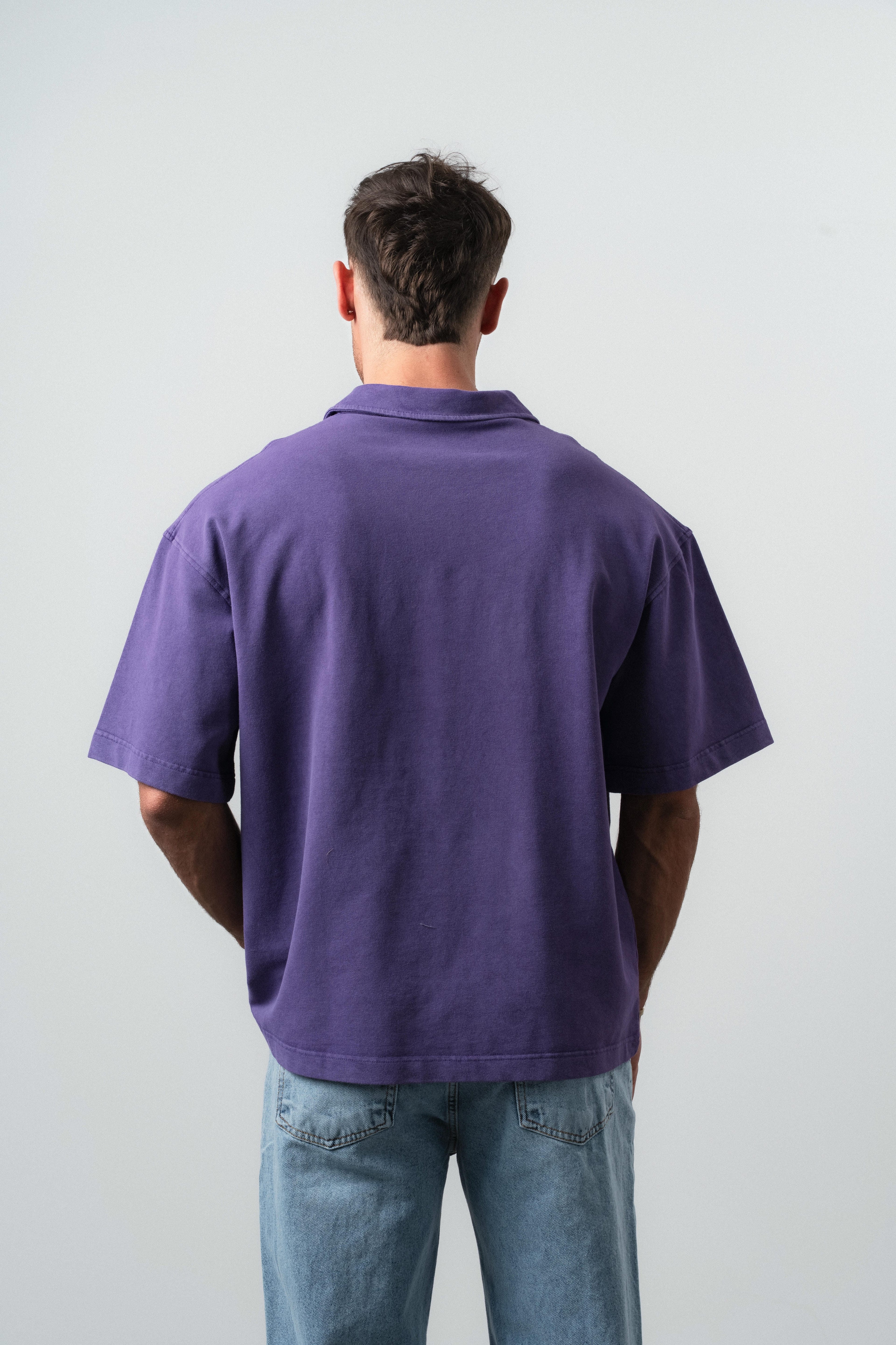 Pray Oversized T-Shirt Purple