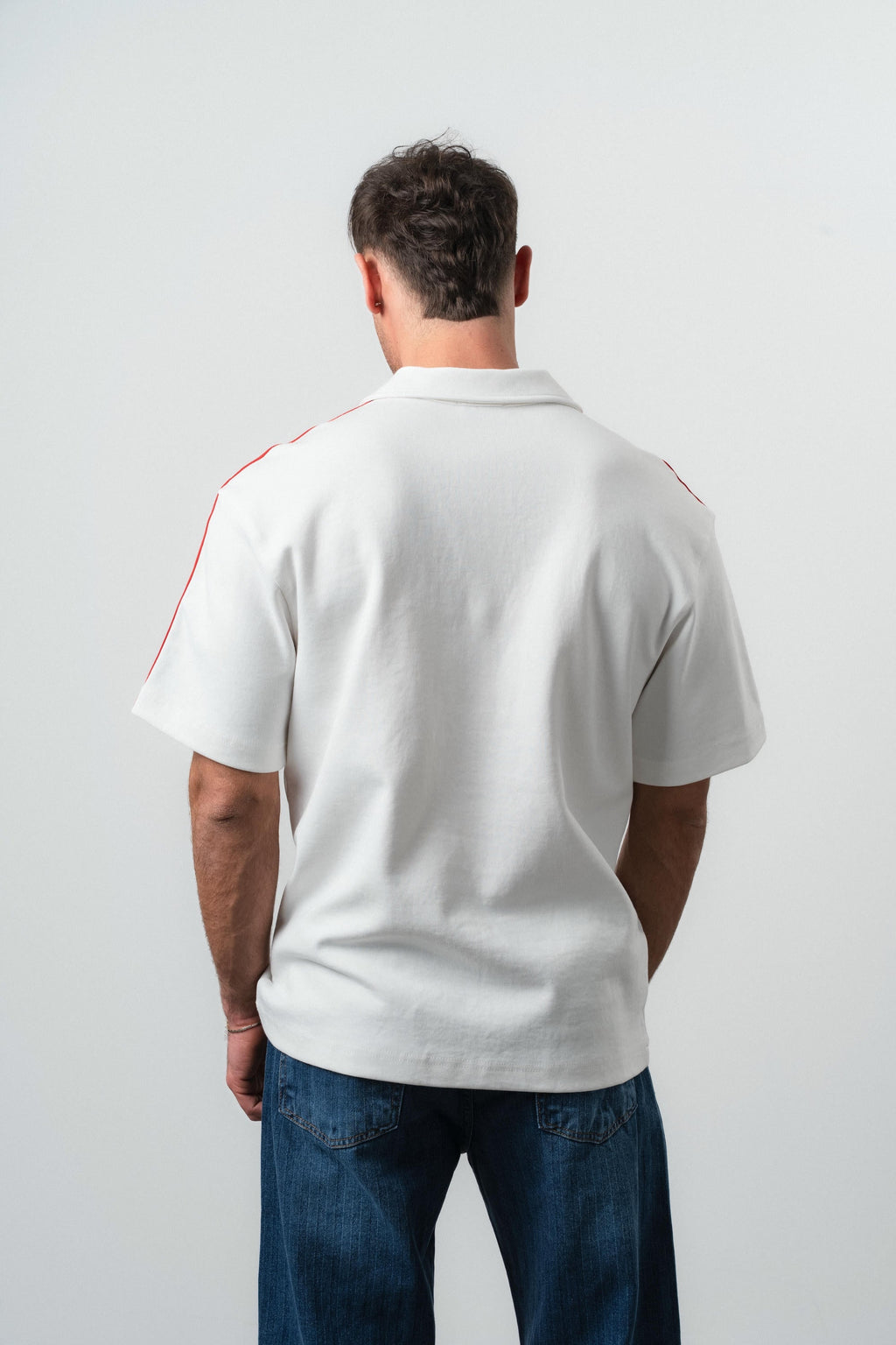 France Regular Fit Retro T-Shirt Ecru