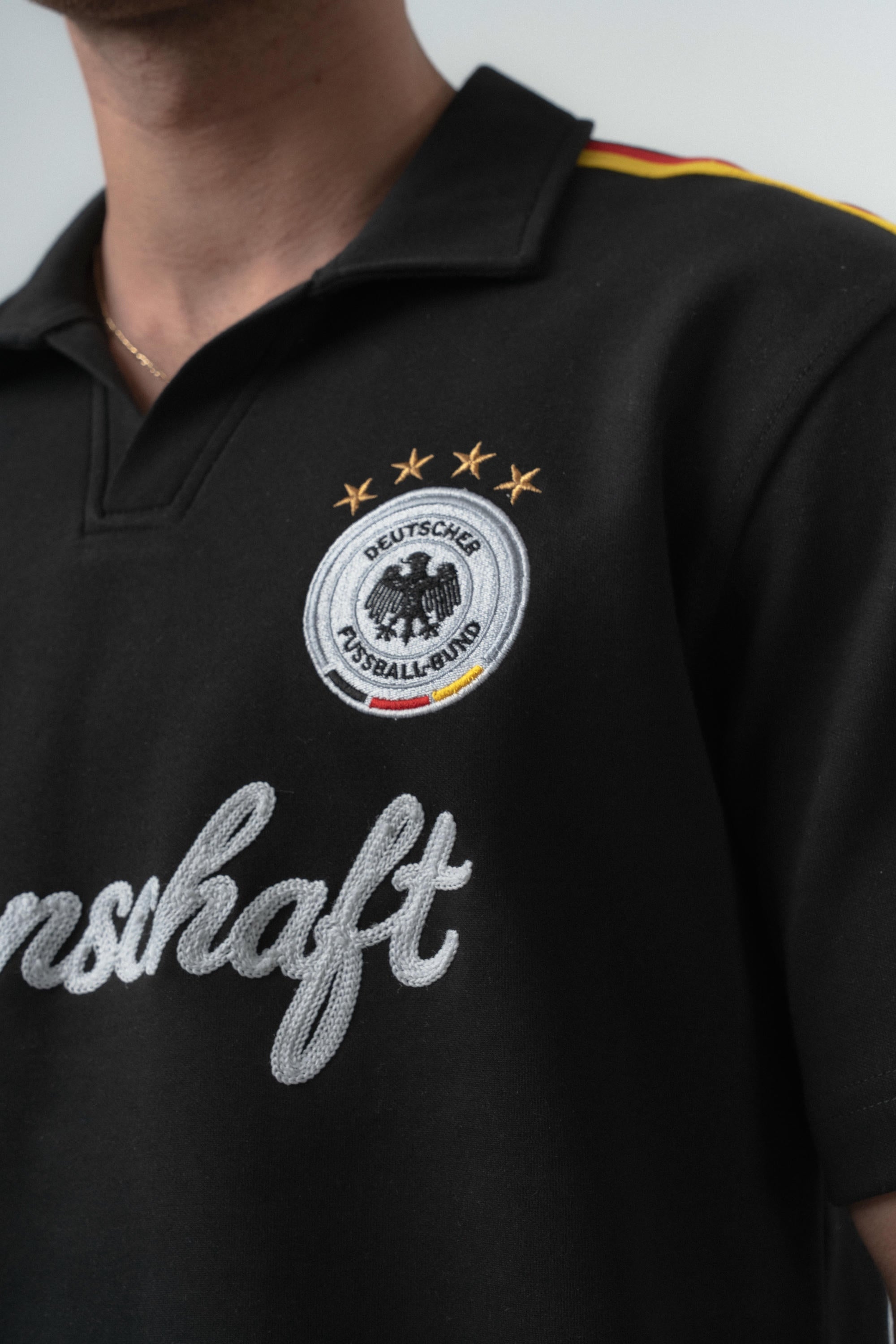 Germany Regular Fit Retro T-Shirt Black
