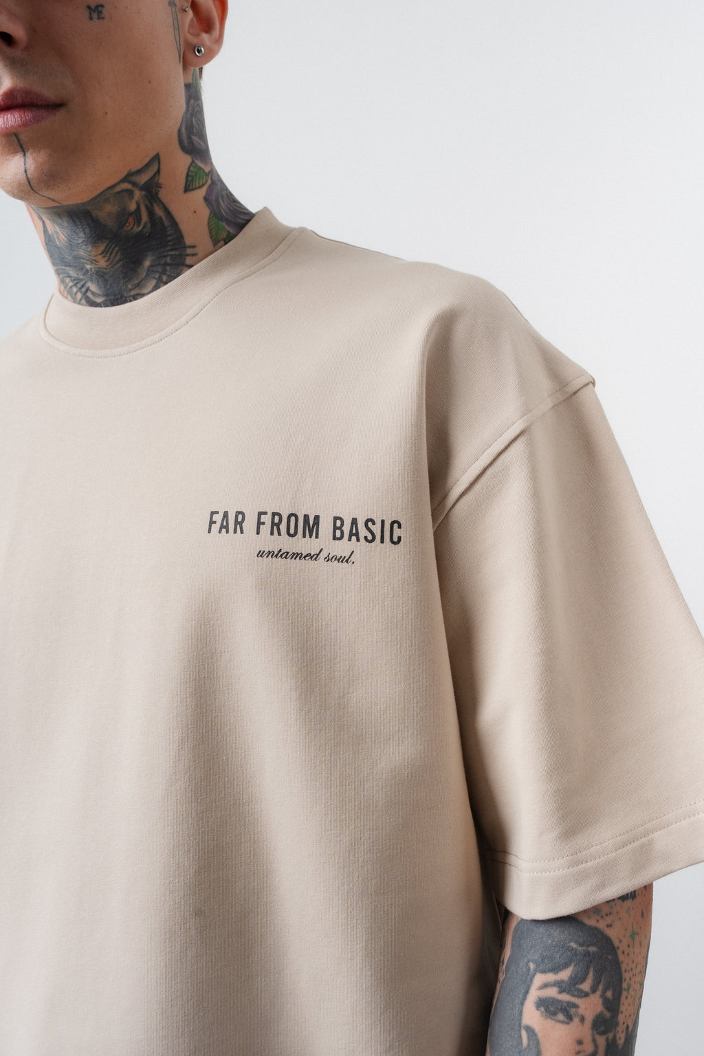 Respire x Itsbyzey Oversized T-Shirt Beige