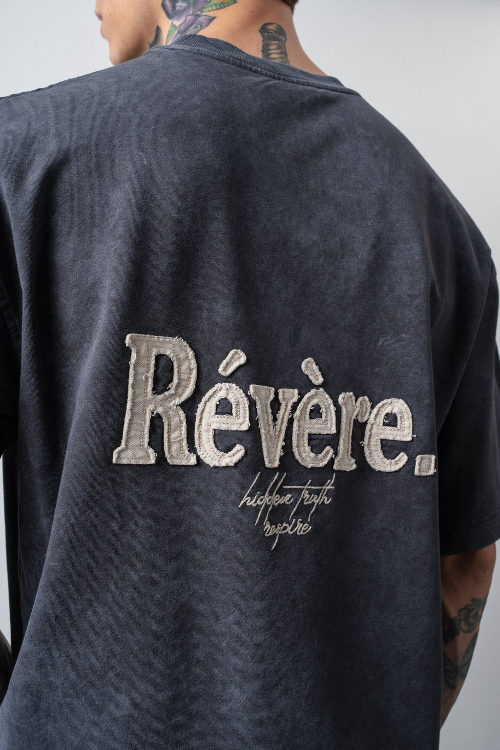 Revere Washed Oversized T-Shirt Smoked