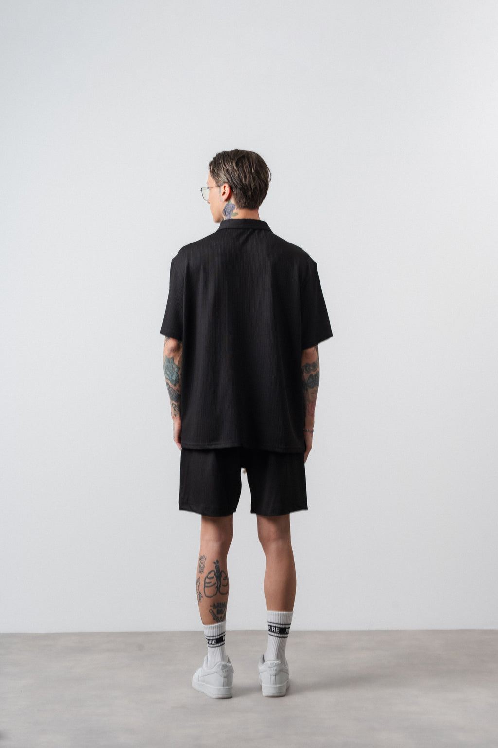 Res Club Regular Fit Set Black