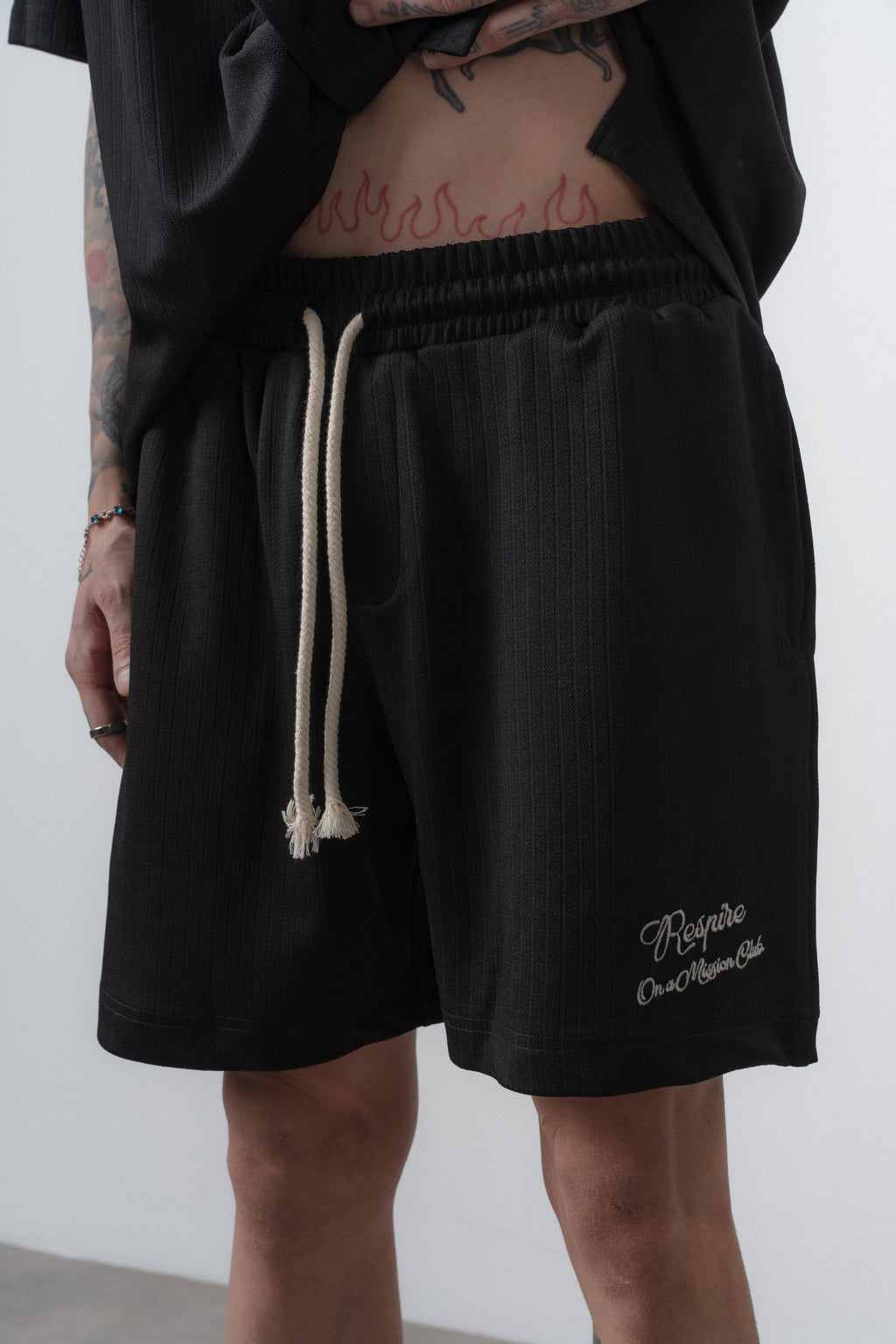Res Club Regular Fit Set Black