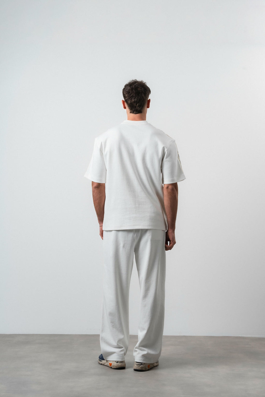 No1 Striped Regular Fit Tracksuit Ecru