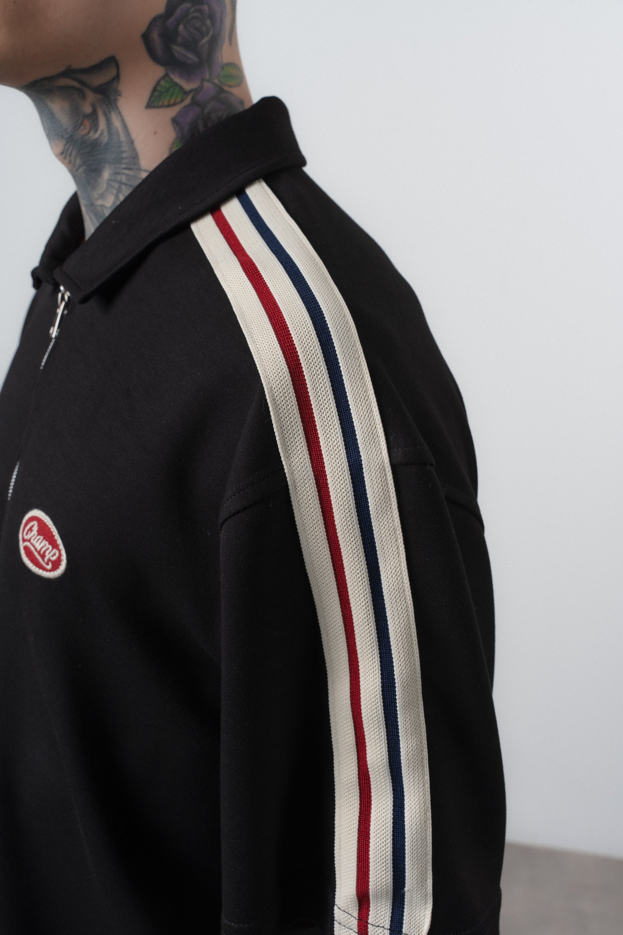 Champ Striped Regular Fit Tracksuit Black