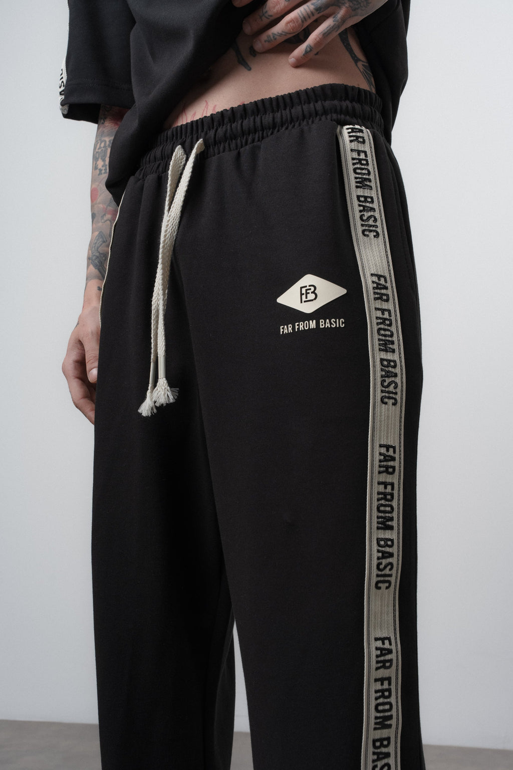 FFB Striped Regular Fit Tracksuit Black