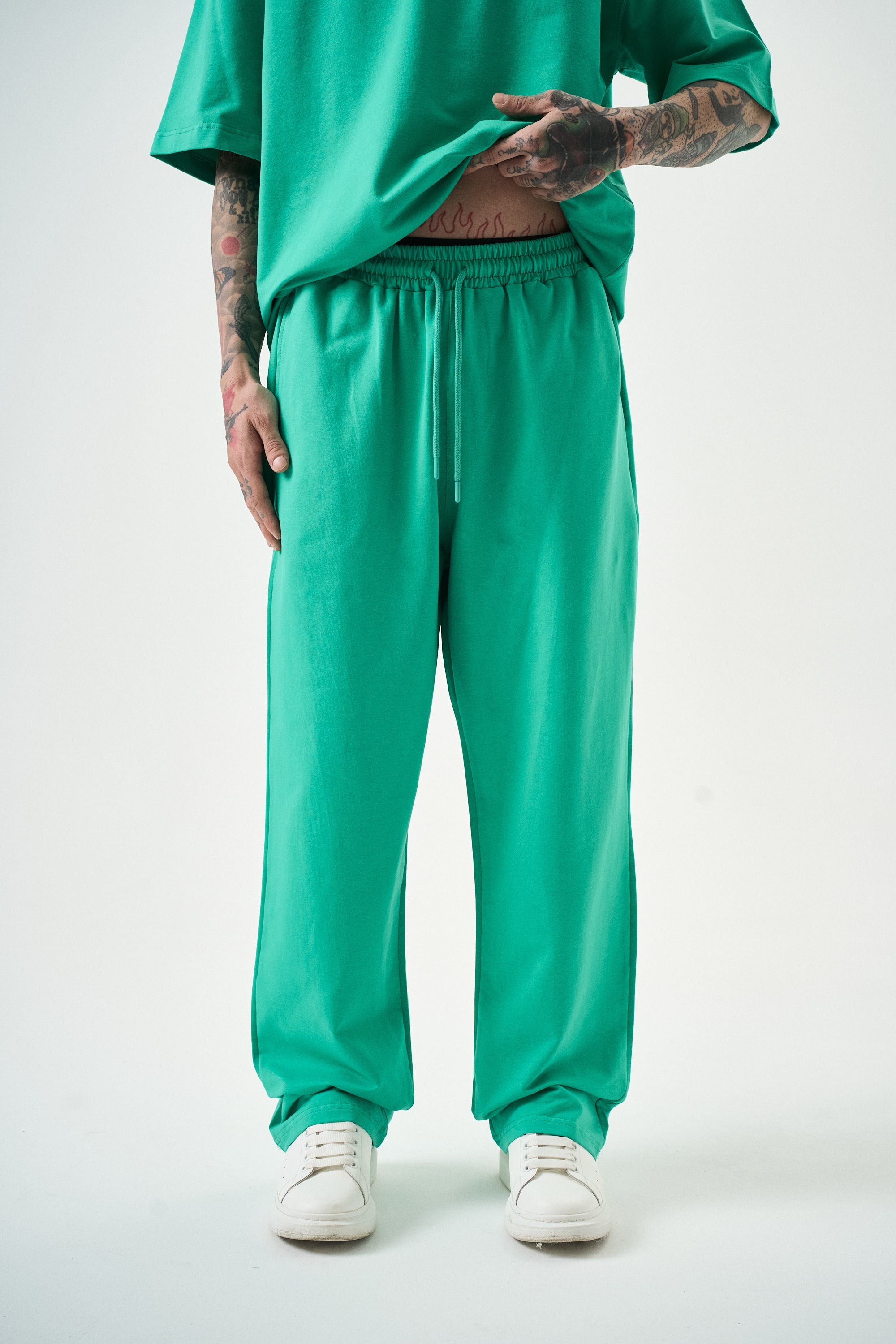 Basic Baggy Sweatpant Green