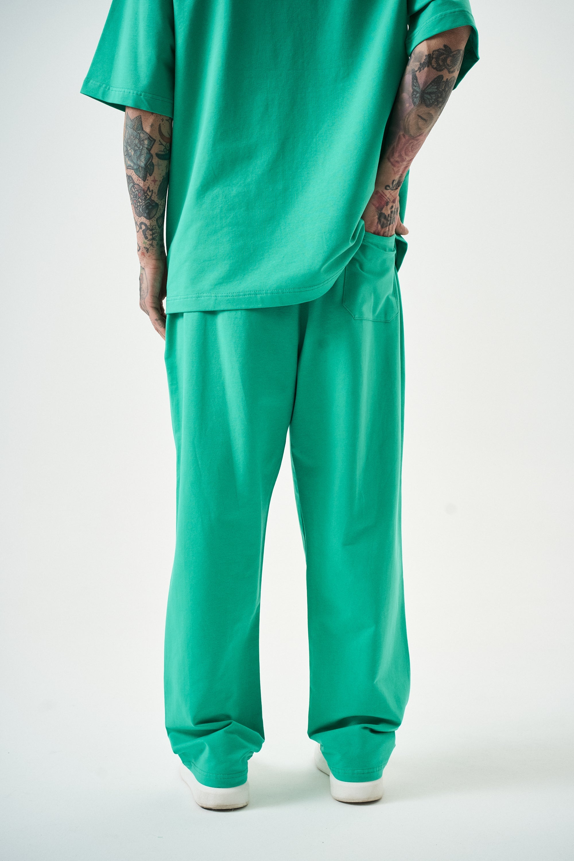 Basic Baggy Sweatpant Green