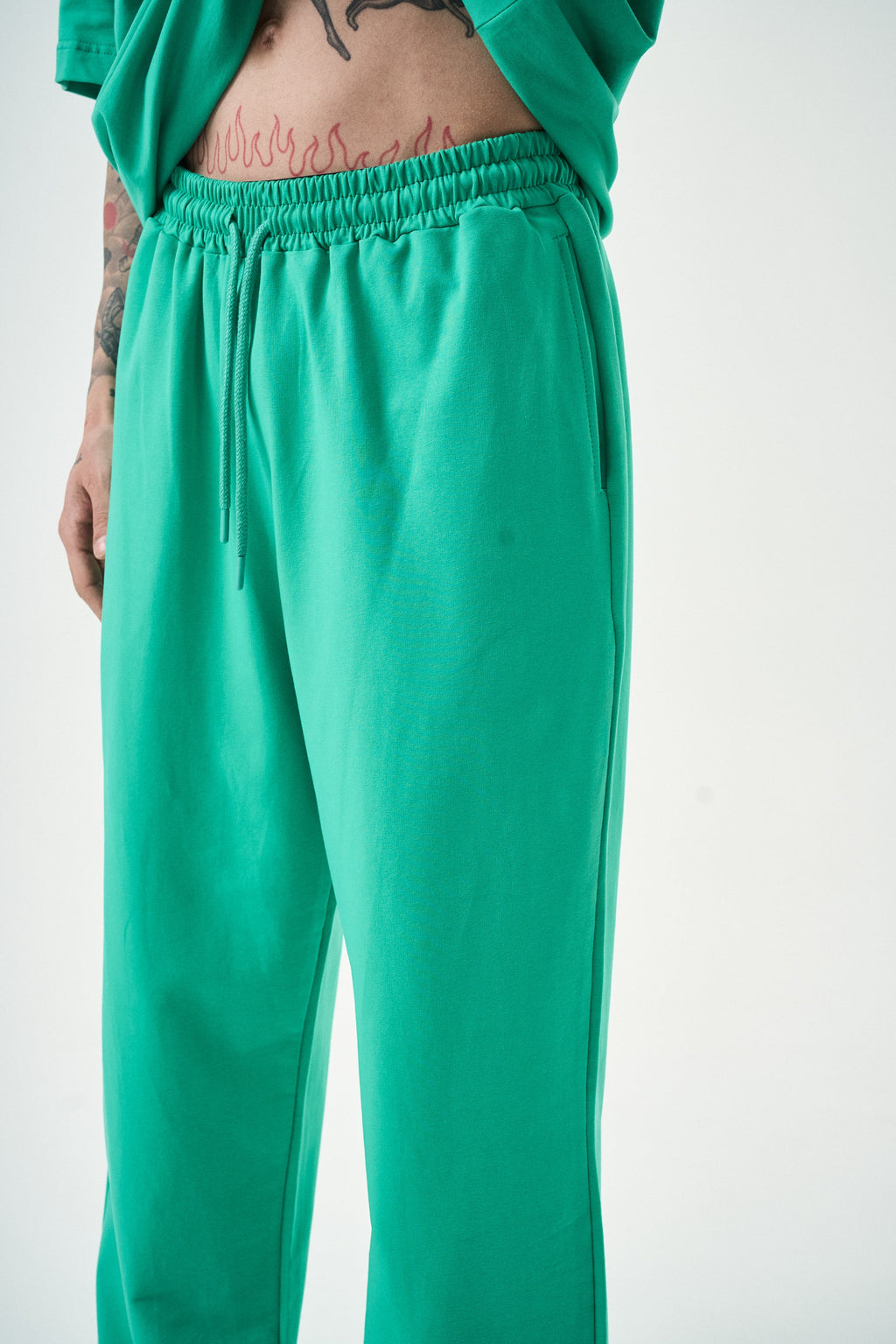Basic Baggy Sweatpant Green