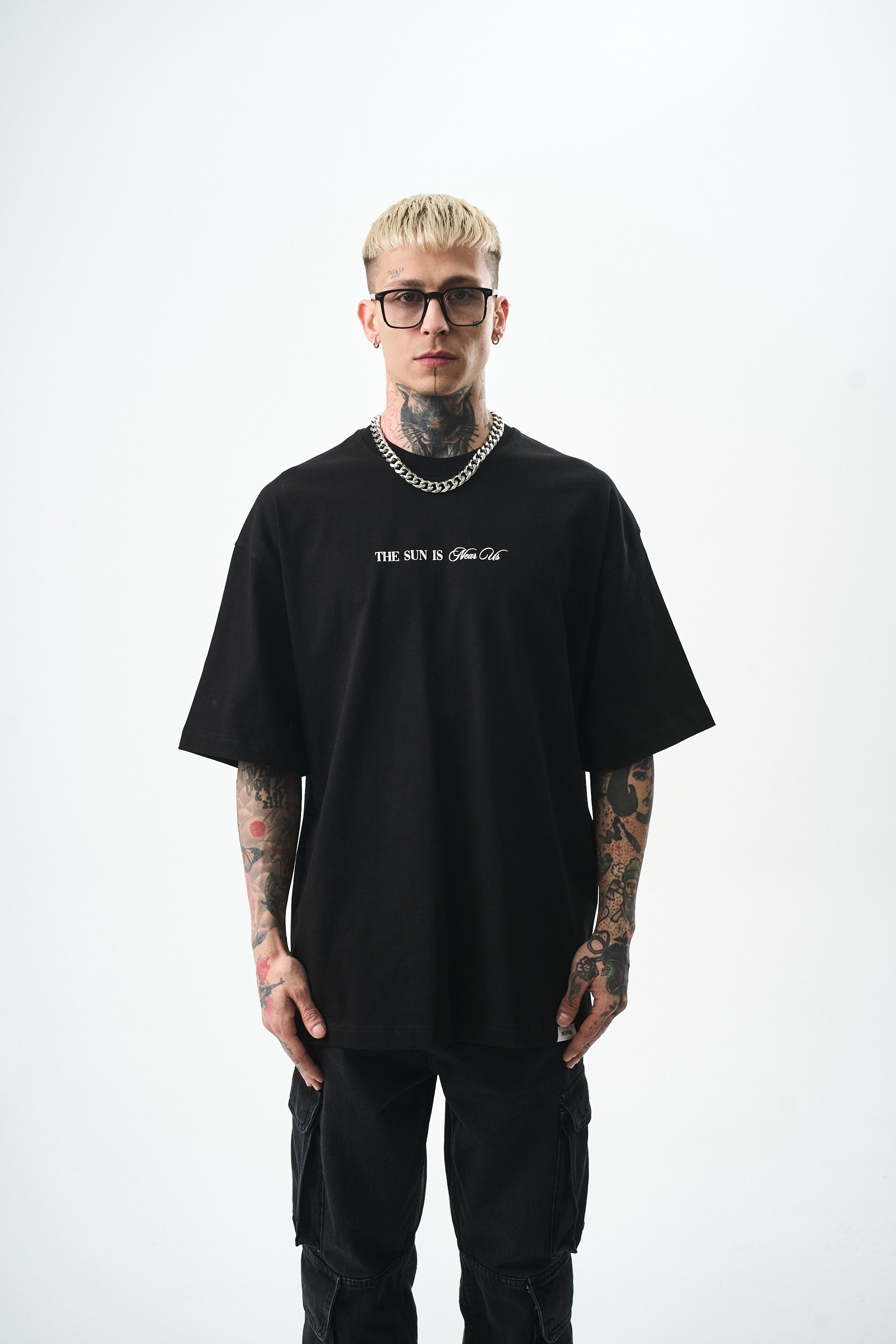 Palm Oversized T-Shirt Black