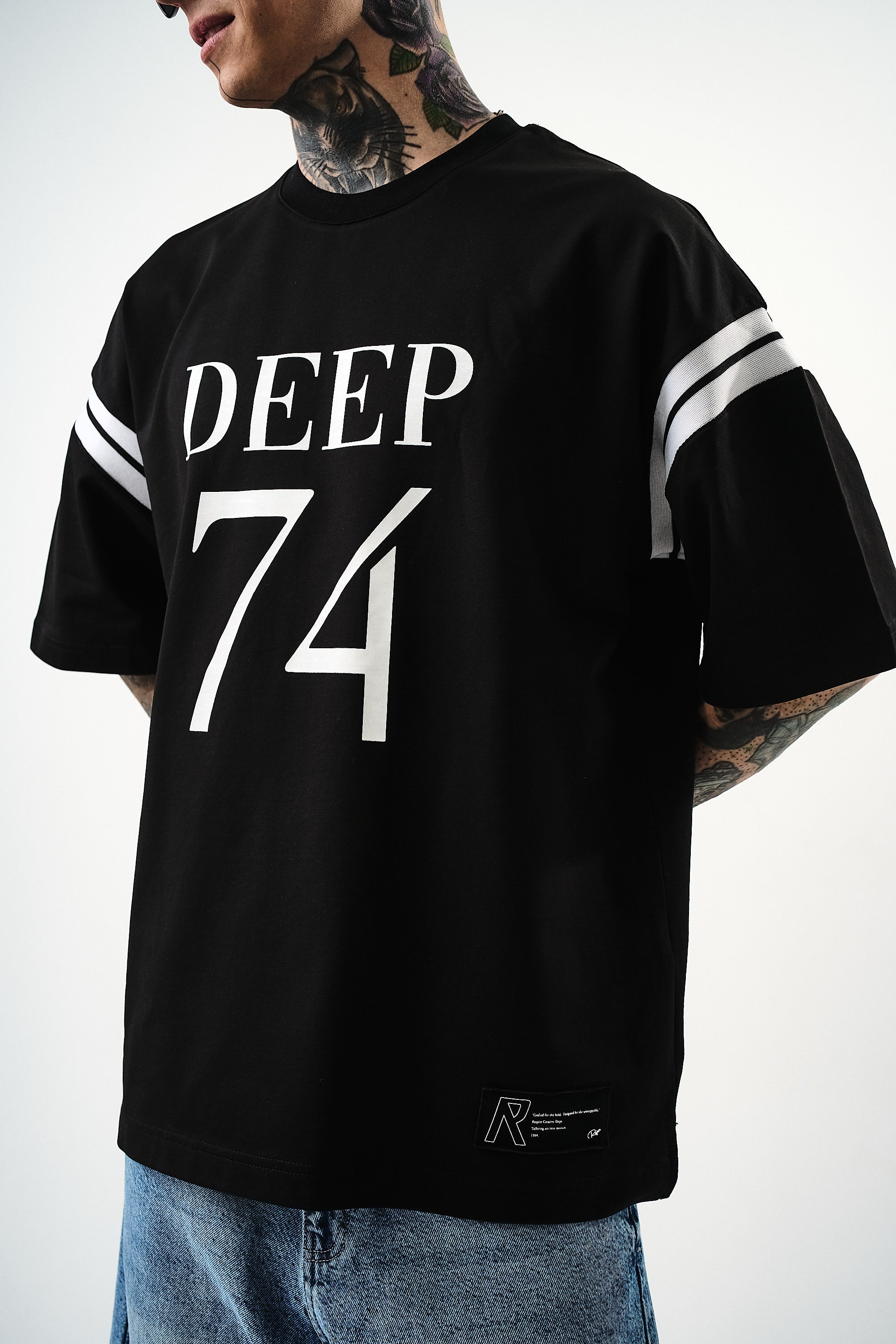 Deep 74 Oversized T-Shirt Black